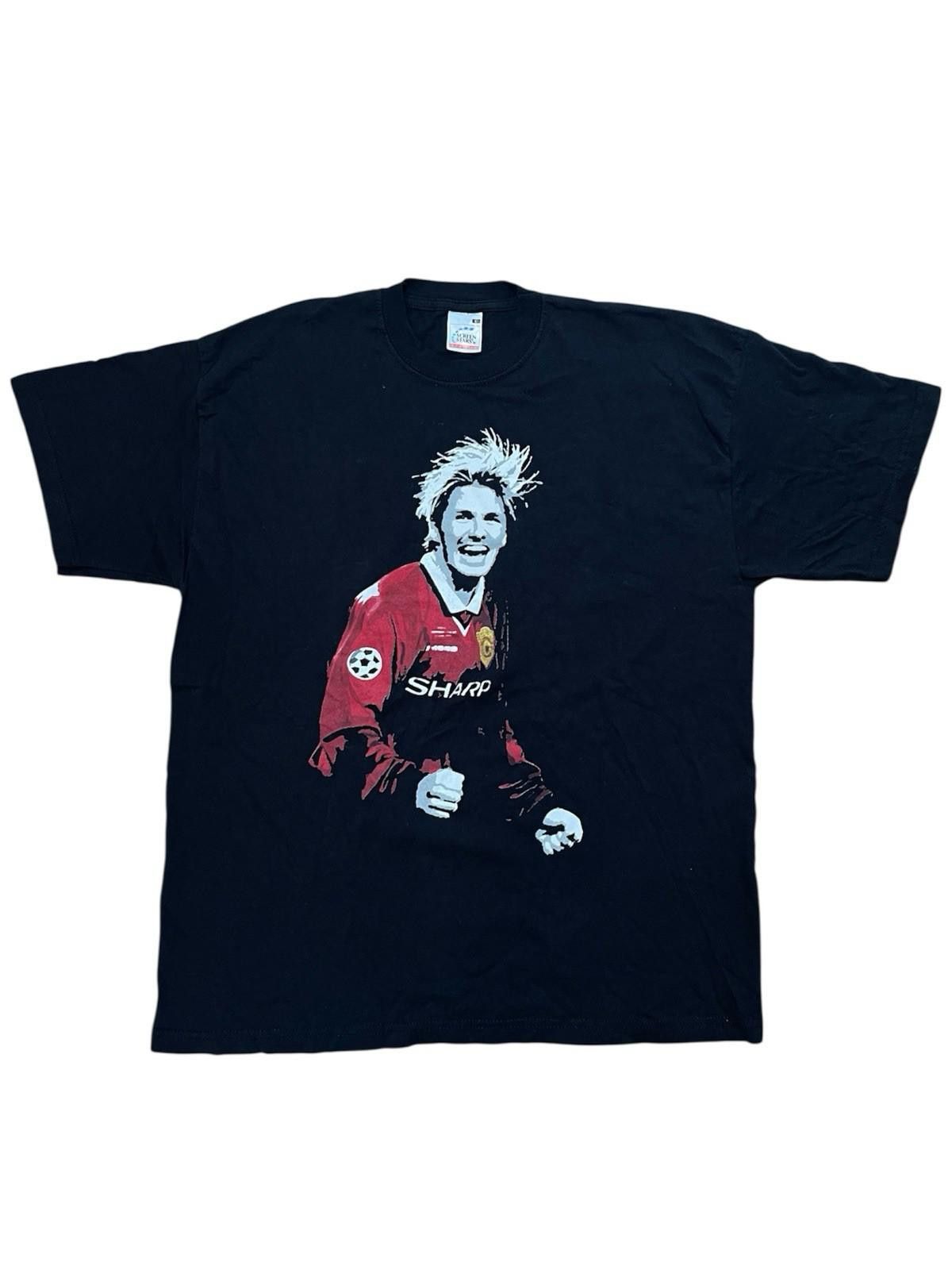 VTG 90s David Beckham Manchester United TShirt FOTL L