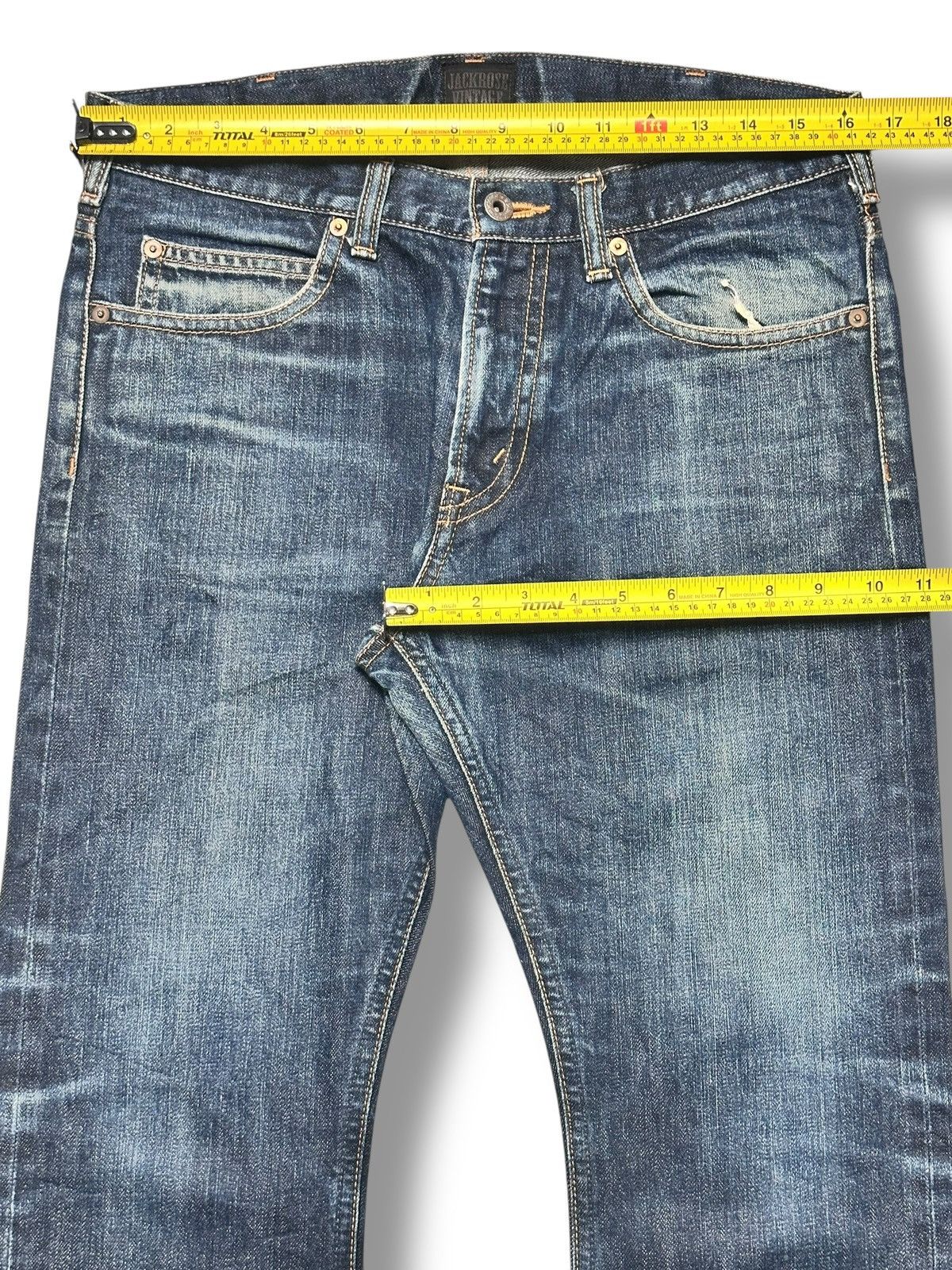 JACKROSE JACKROSE Vintage Y2K With Selvedge Straight Cut & Faded Wash Size US 33 - 20 Thumbnail