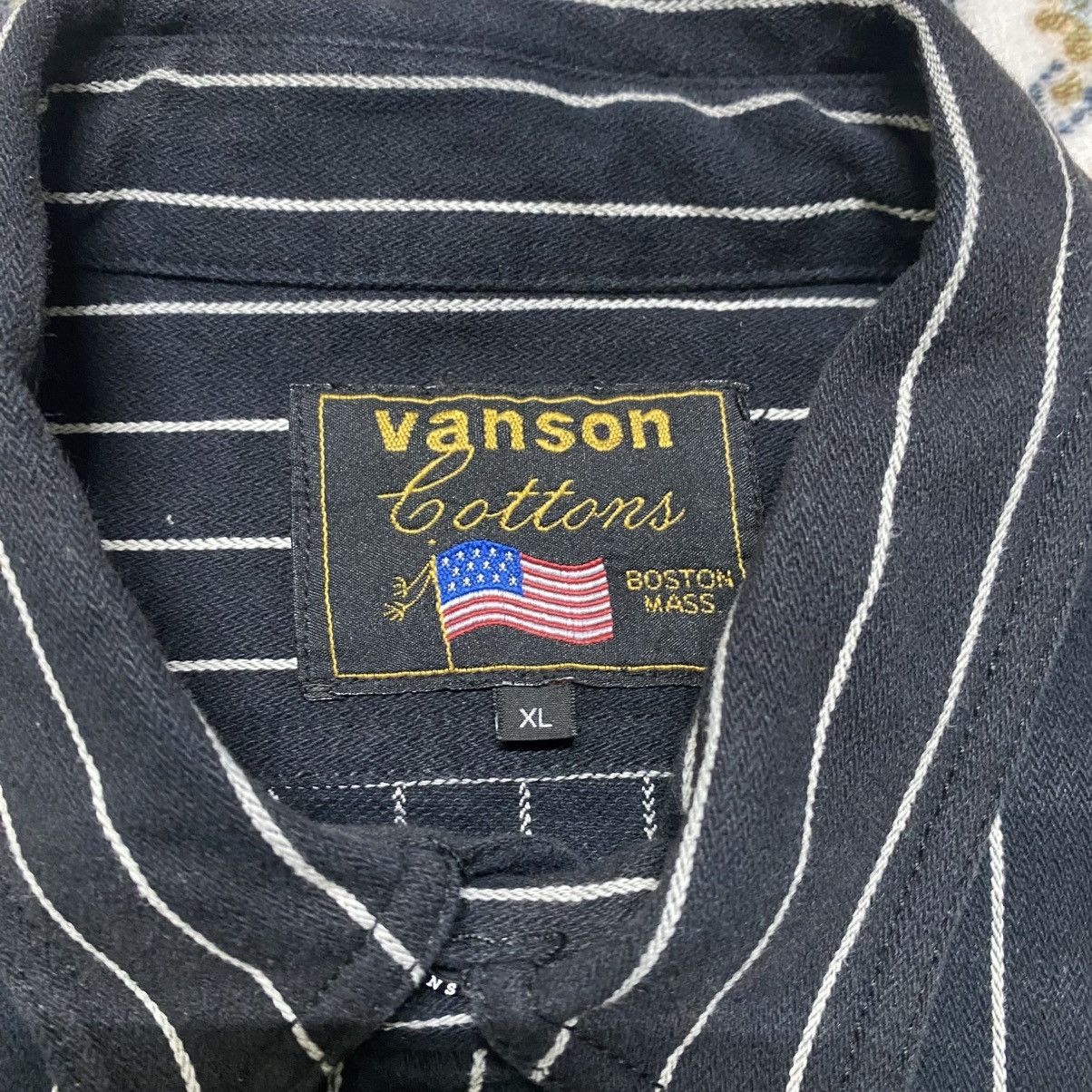 Vanson Leathers Vanson Leather Work Shirt Stripe Duck Canvas Size US XL / EU 56 / 4 - 19 Thumbnail