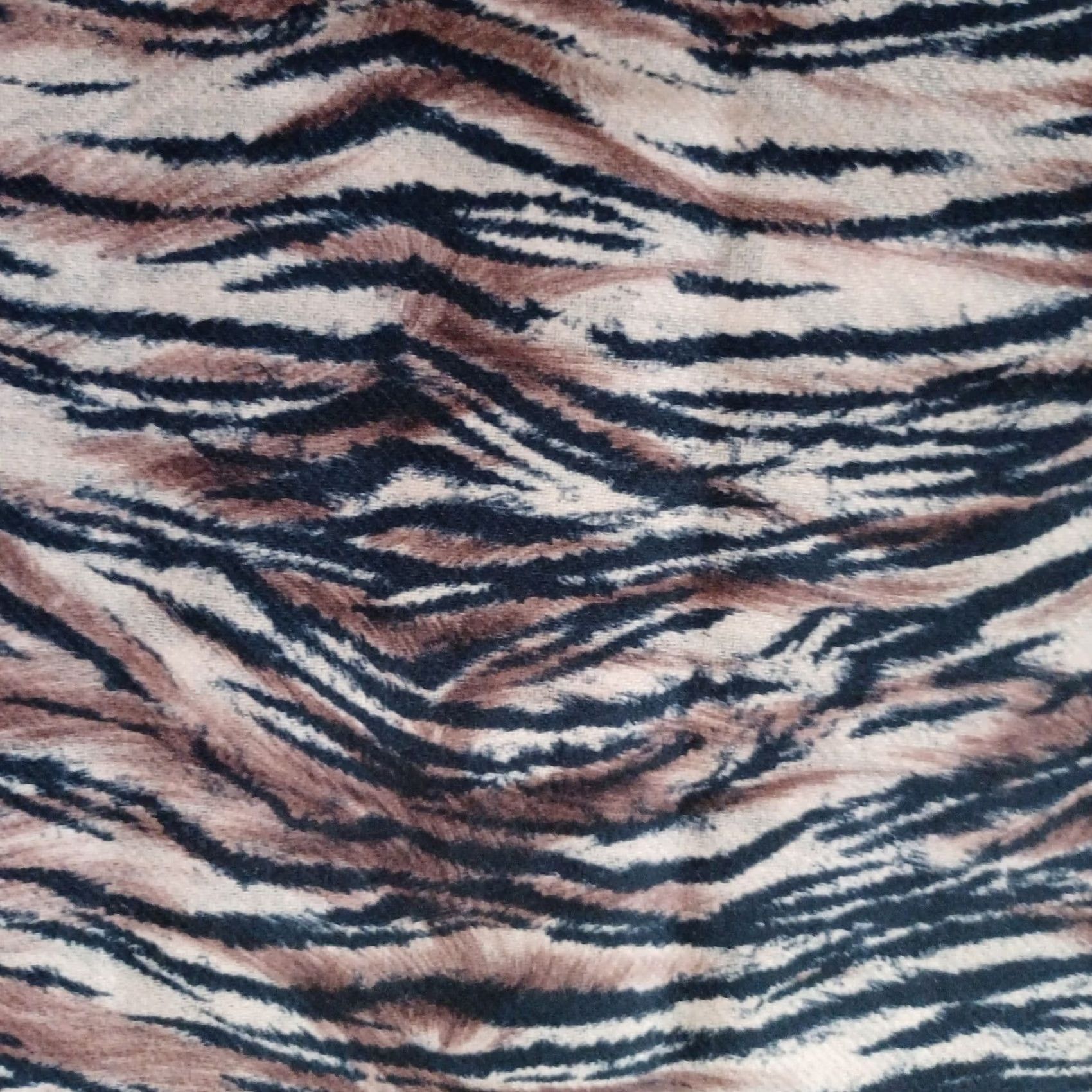 Vintage V Fraas Cashmink Scarf Animal Print 52" Fringe Rectangle Winter Made in Germany Size ONE SIZE - 7 Thumbnail