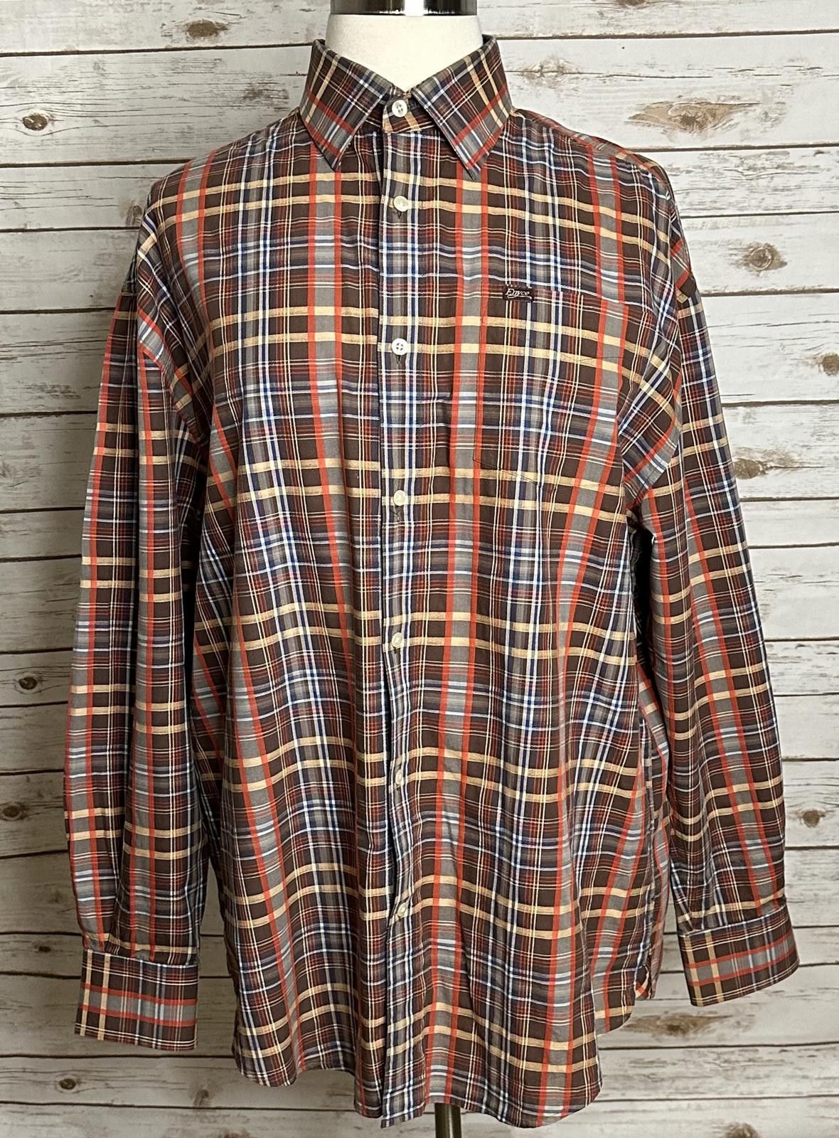 Enyce Vintage Enyce Y2K brown plaid long sleeve button-up shirt Size US XXL / EU 58 / 5 - 1 Thumbnail