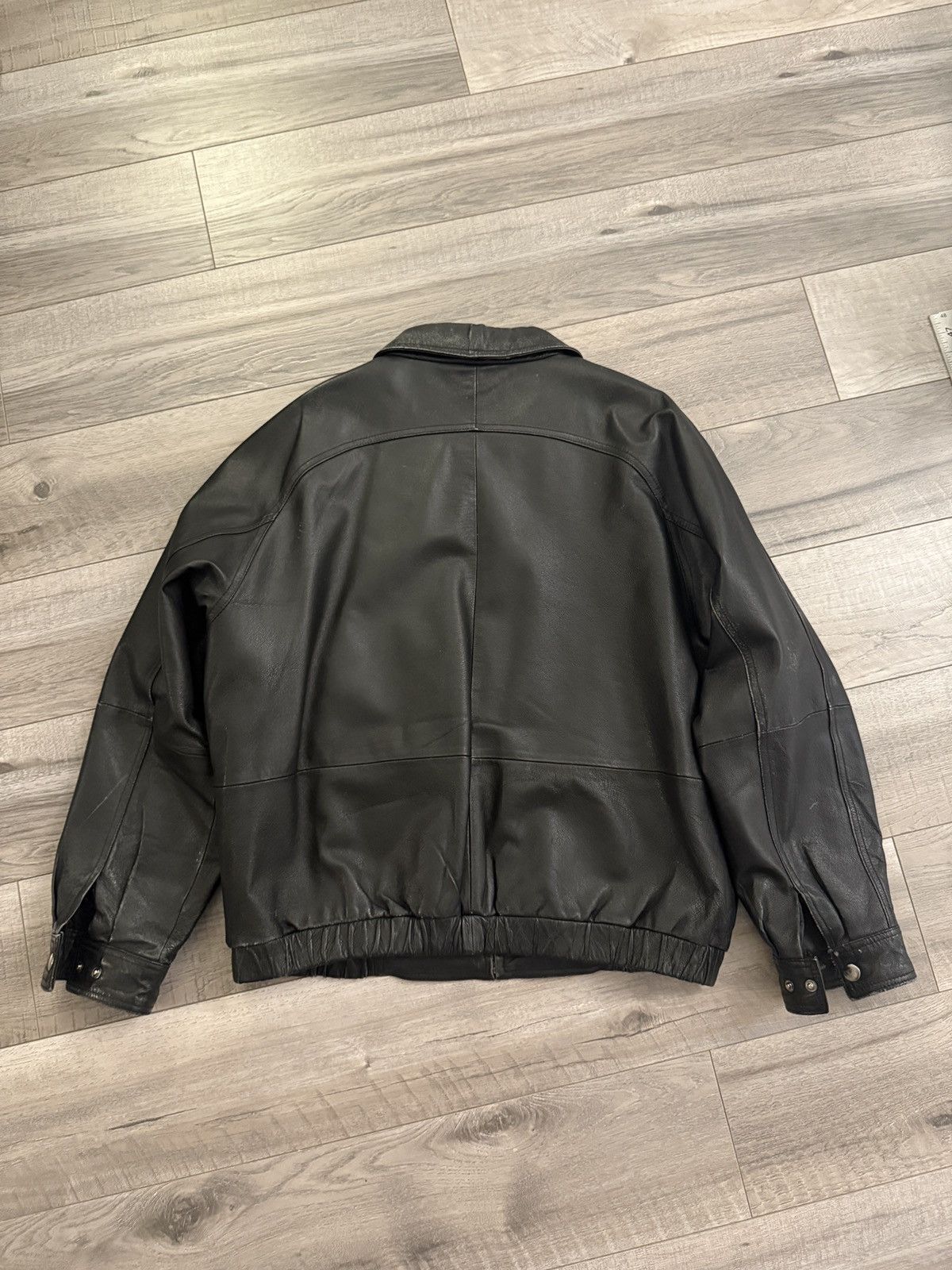St. Johns Bay Genuine Leather Black Jacket Size US XL / EU 56 / 4 - 4 Thumbnail
