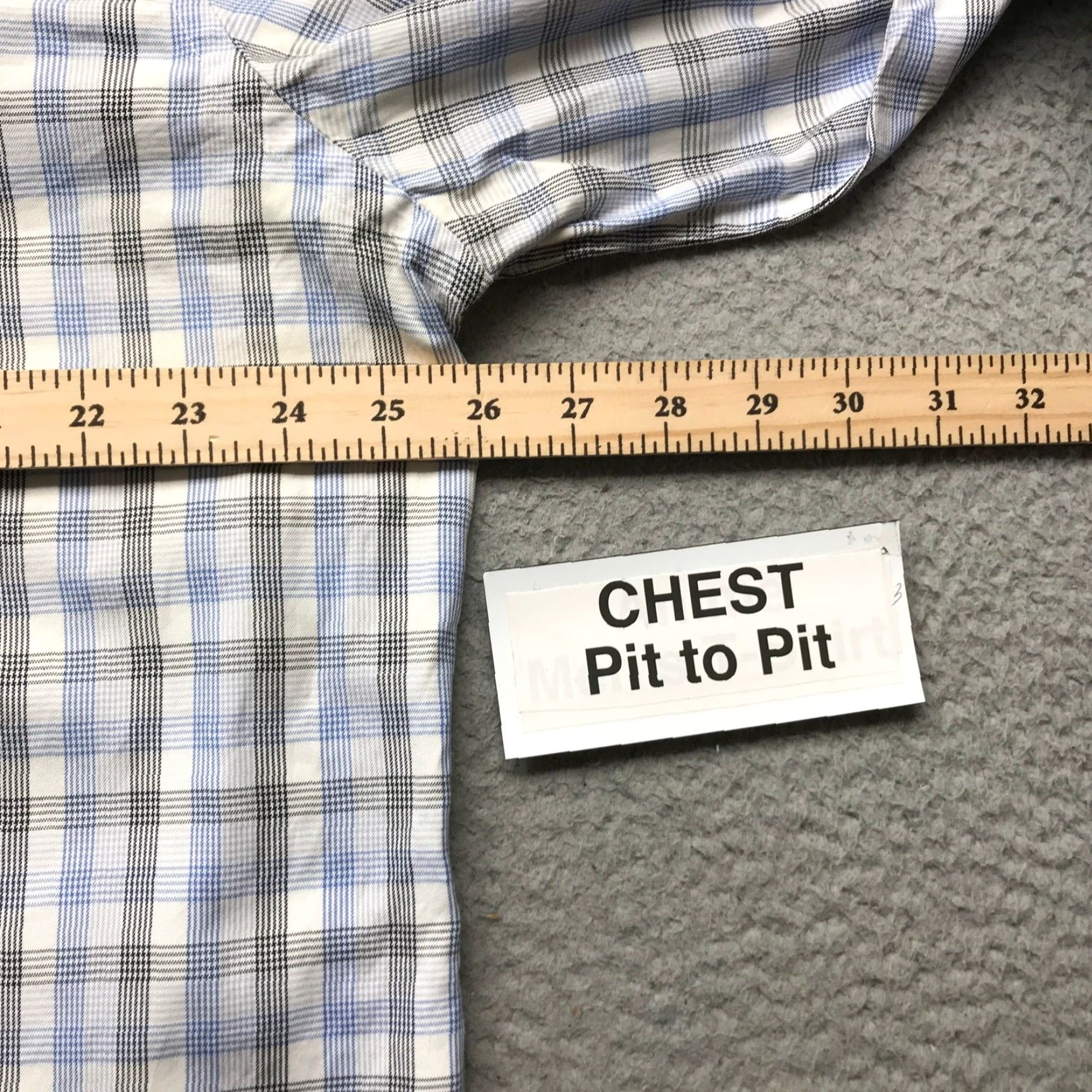 Peter Millar Peter Millar Button-Up Shirt Mens XL Long Sleeve Plaid Pocket Blue White Size US XL / EU 56 / 4 - 5 Thumbnail