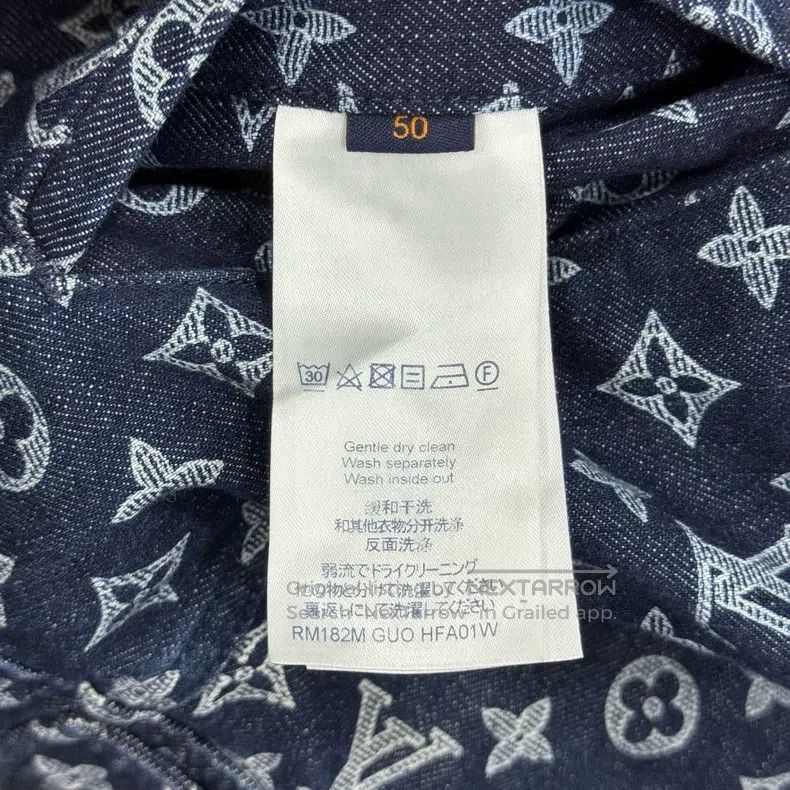 Louis Vuitton Louis Vuitton Original full print denim jacket Size US M / EU 48-50 / 2 - 5 Thumbnail