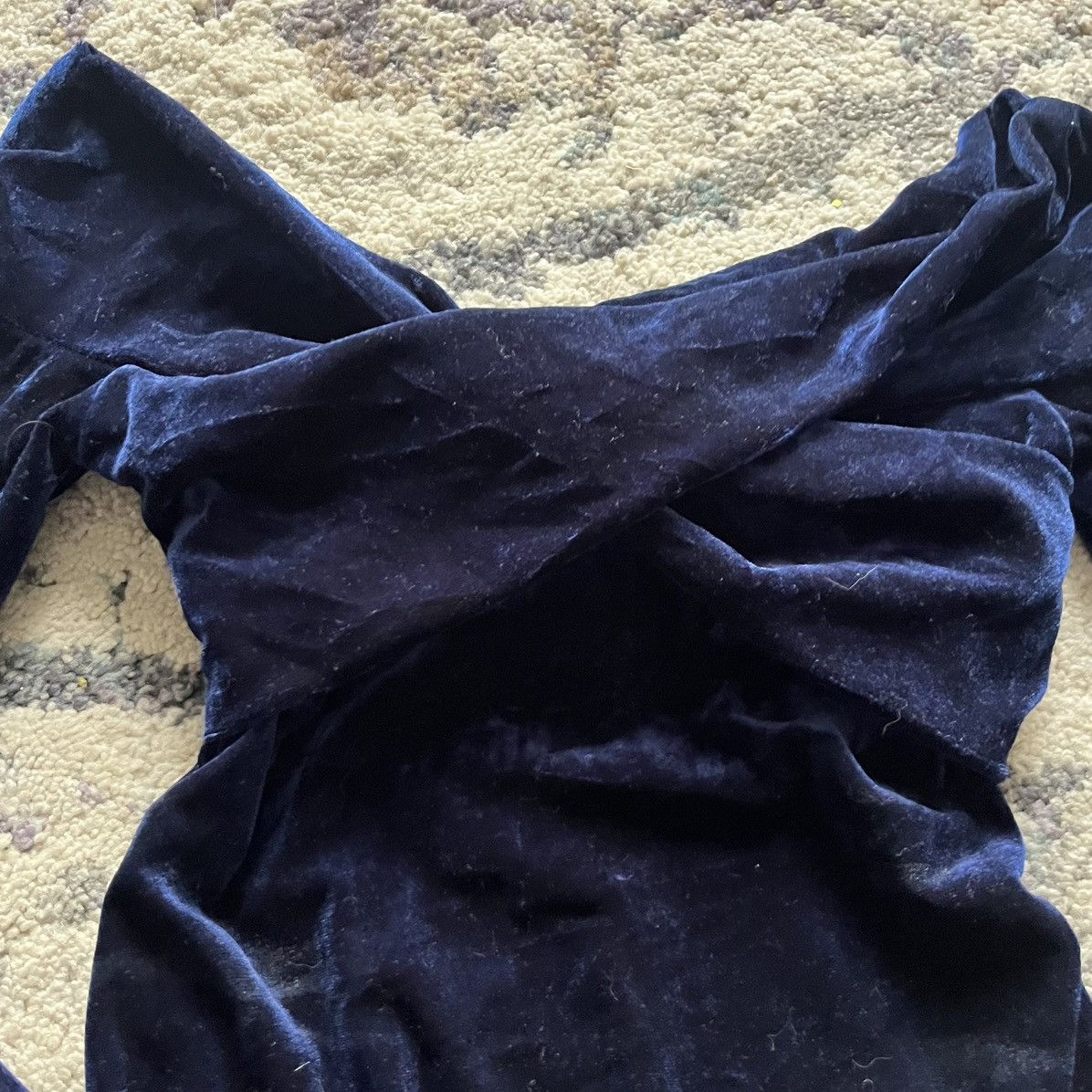 Vintage Vintage Velvet Long Sleeve Size XS / US 0-2 / IT 36-38 - 2 Thumbnail