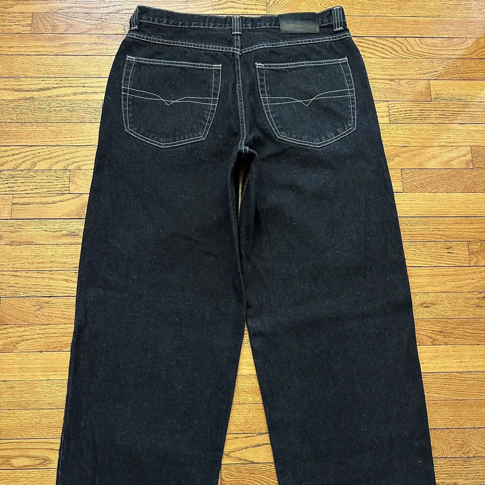 Vintage Anchor Blue Black Beyond Baggy Denim Jeans 34x34 - Main Image