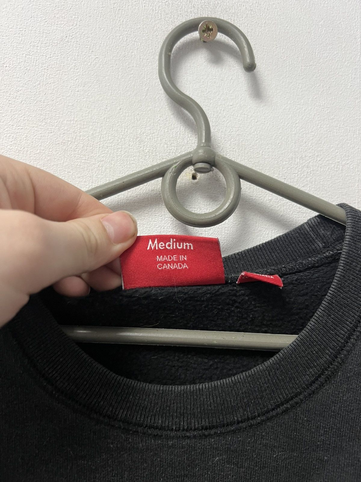 Supreme Supreme Big Logo Sweatshirt Pullover Black Size M Size US M / EU 48-50 / 2 - 9 Thumbnail