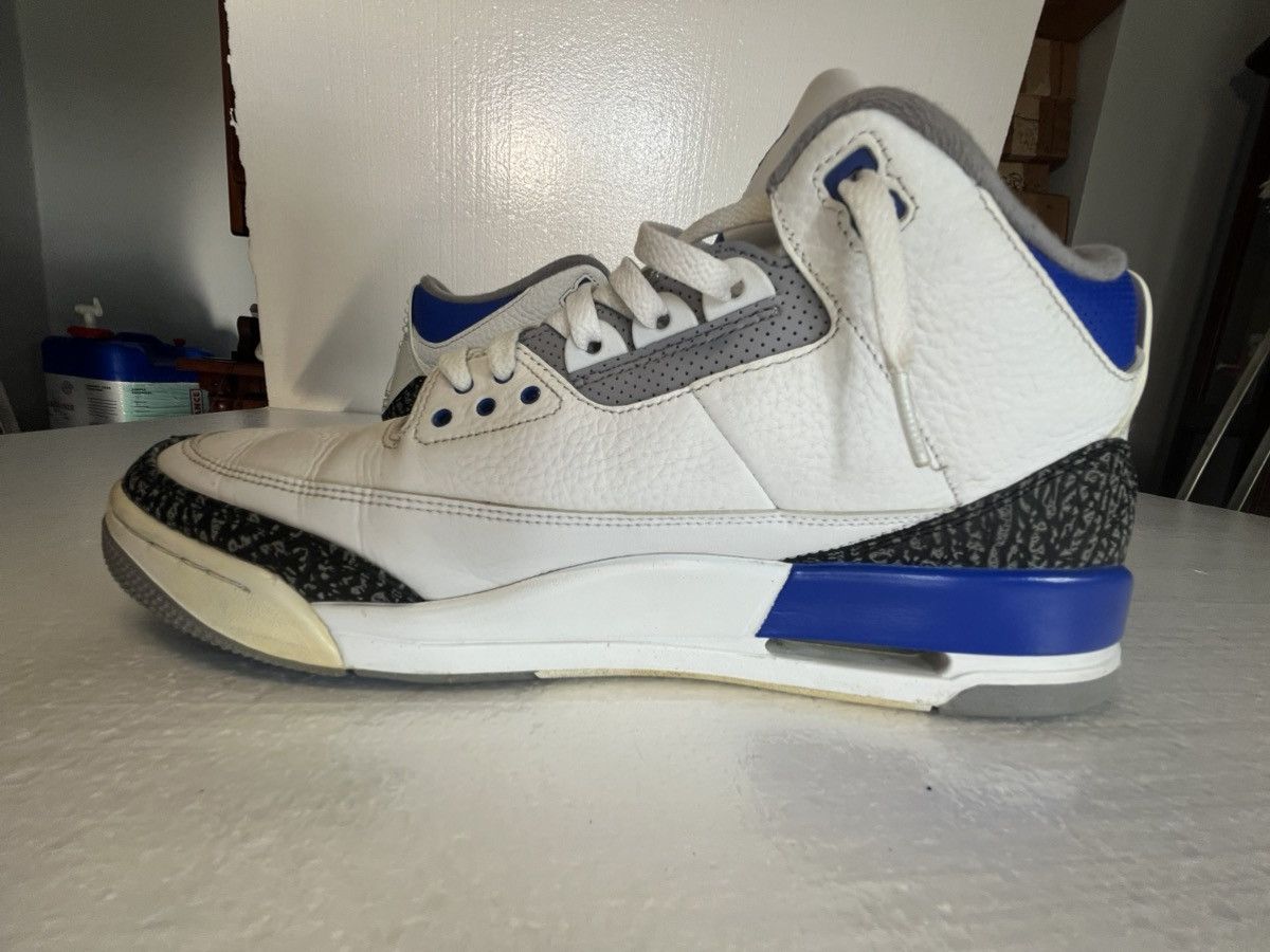 Jordan Brand Sz 14 Air Jordan 3 Racer Blue White Size US 14 / EU 47 - 6 Thumbnail