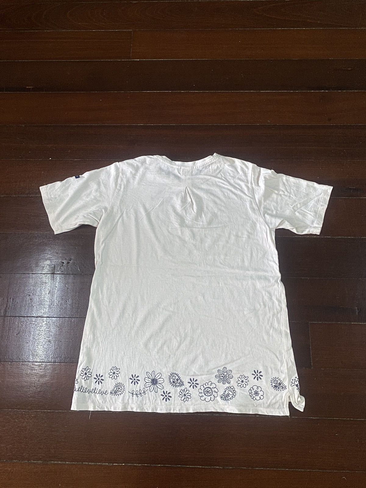 Blue Blue Japan × HOLLYWOOD RANCH MARKET × Vintage Rare HEART MARKET regular life spell out Japan Shirt Size US L / EU 52-54 / 3 - 6 Thumbnail