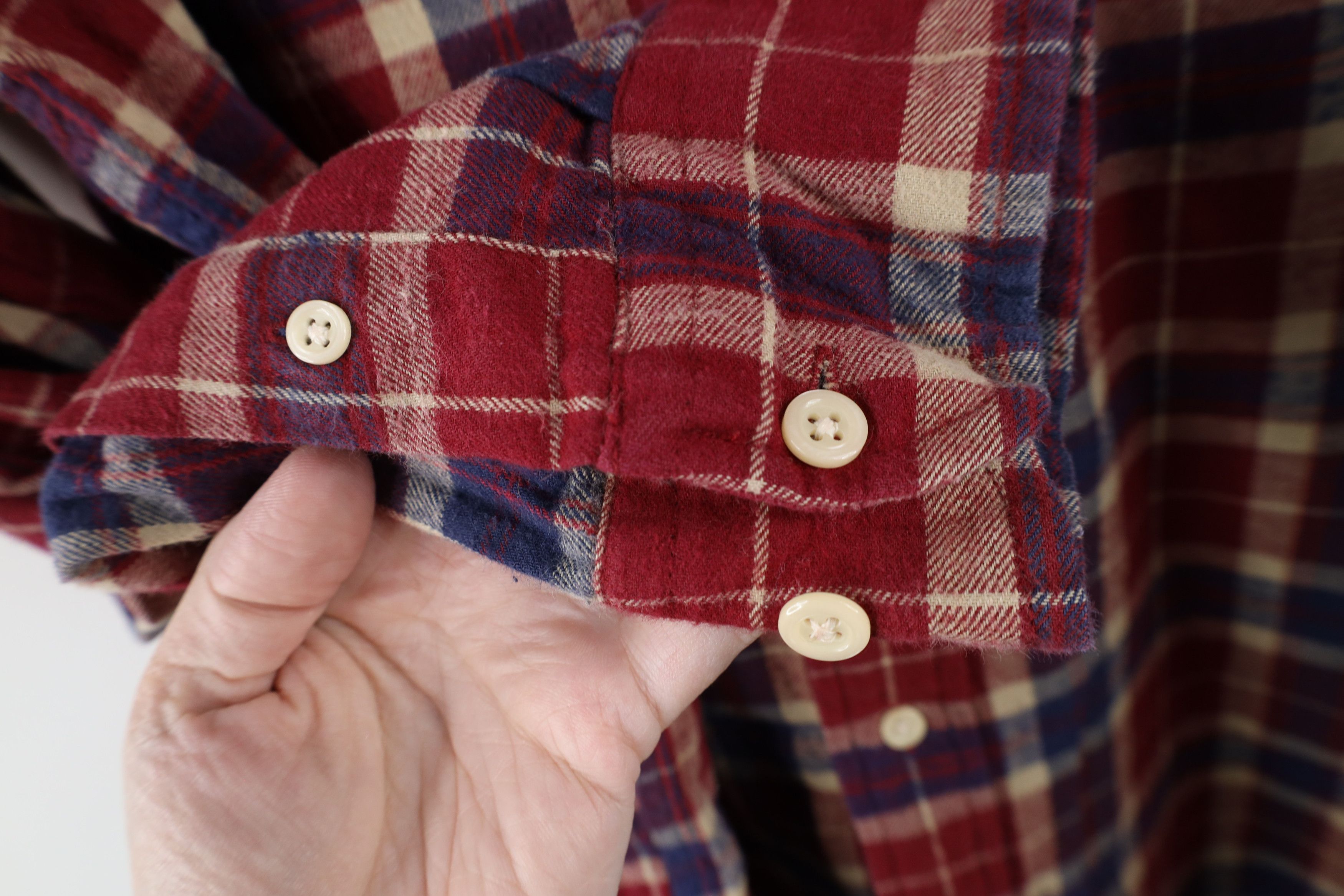 American Eagle Outfitters × Vintage Vintage 90s American Eagle Outfitters Down Shirt Plaid Size US L / EU 52-54 / 3 - 6 Thumbnail