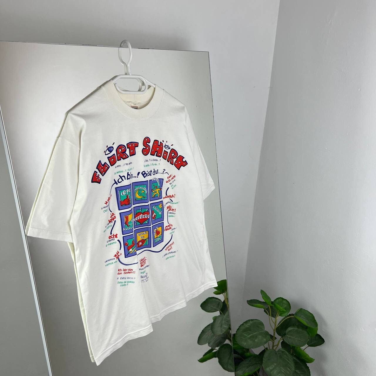 Vintage 90s Vintage Flirt Shiry Humor Tee Rare Crazy Size US M / EU 48-50 / 2 - 1 Thumbnail