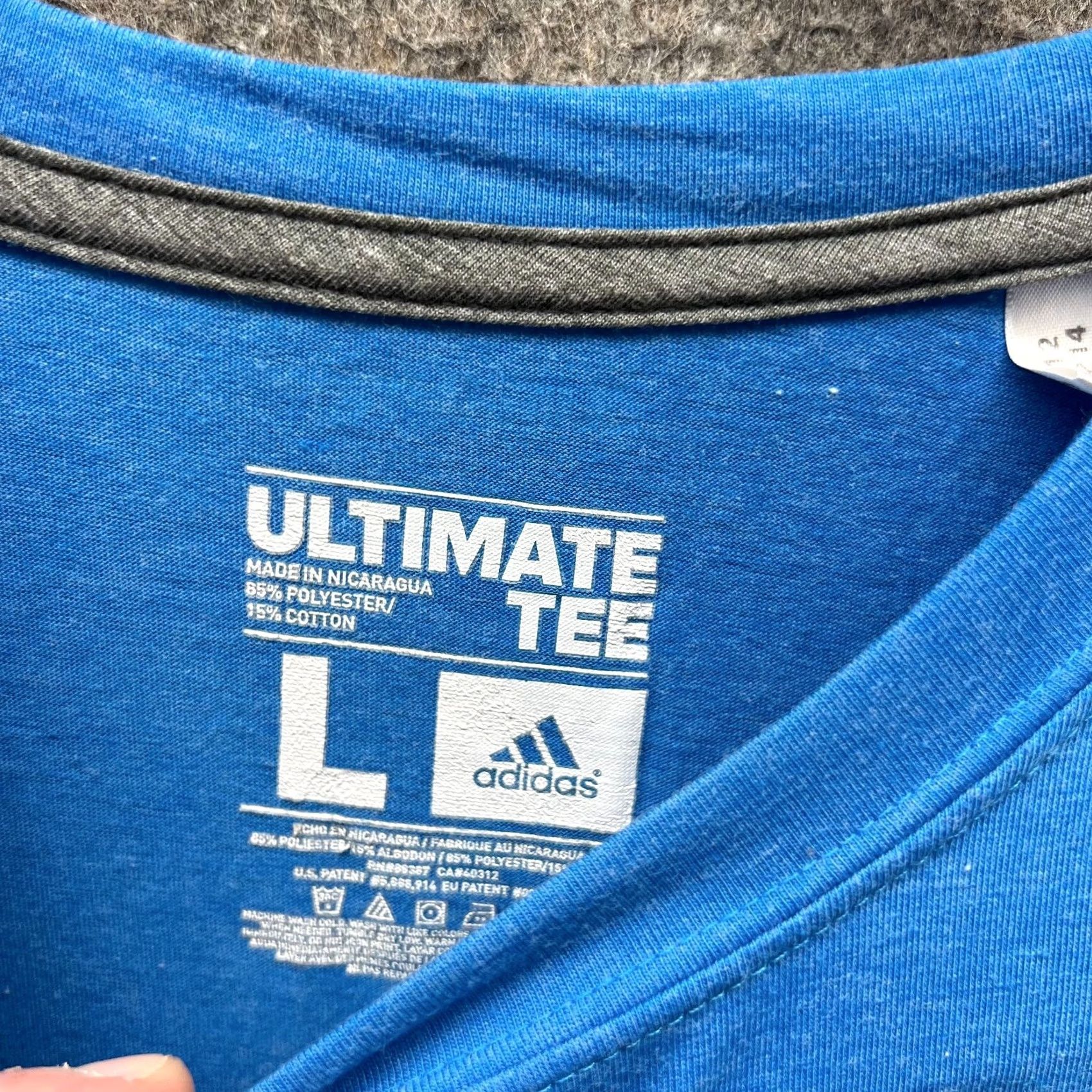 Adidas Adidas Shirt Mens Large Blue Clima Lite Crewneck Jersey Soccer Tee Vintage Size US L / EU 52-54 / 3 - 5 Thumbnail