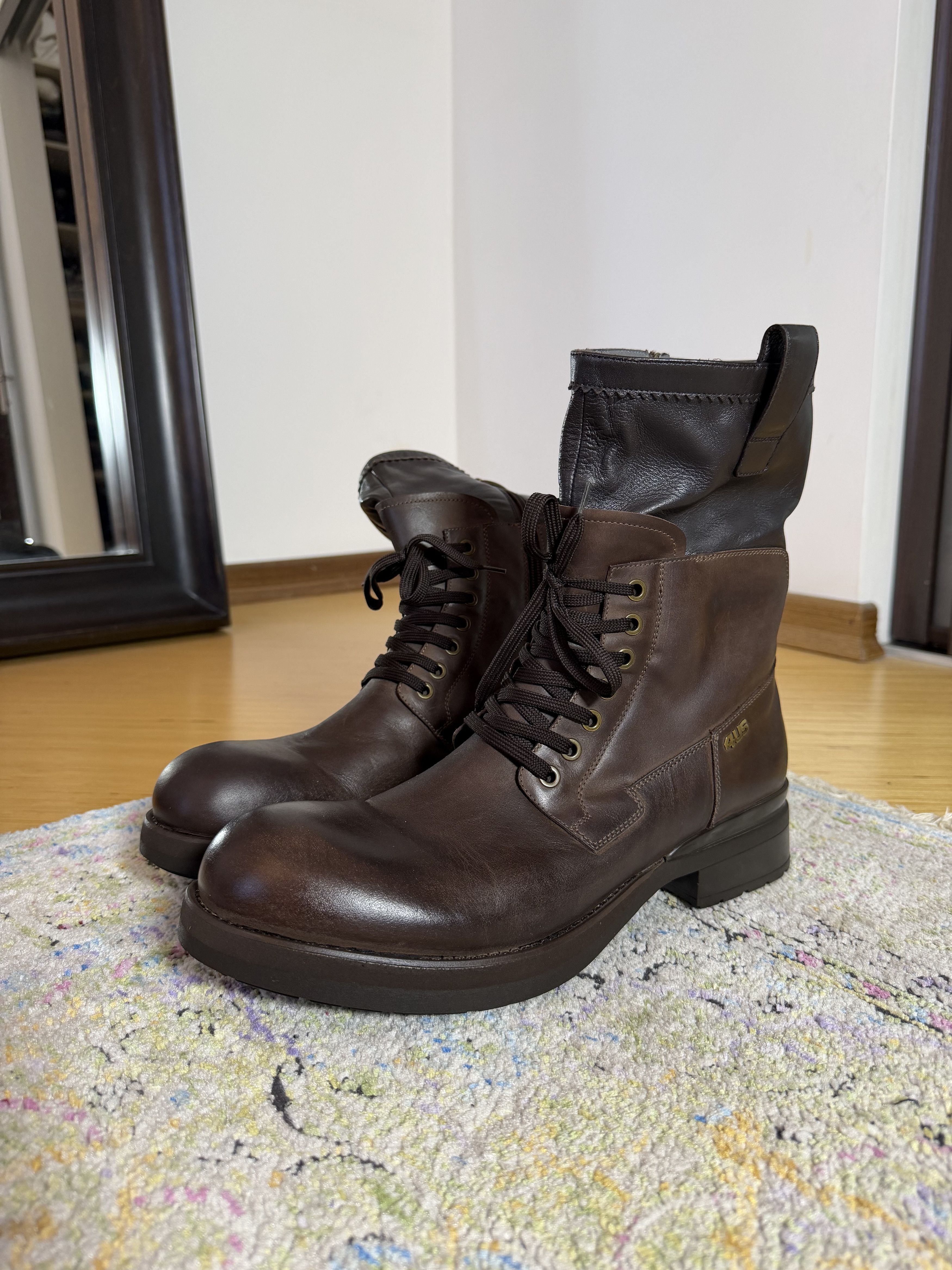 Paciotti Cesare Paciotti 4US Brown Leather Boots 44IT Size US 11 / EU 44 - 1 Thumbnail