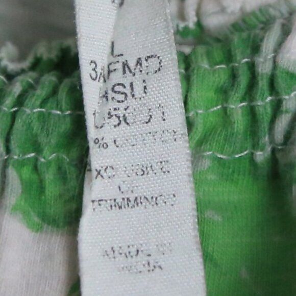 Vintage Vintage Denver Hayes Green White Floral Swim Tank Top Size L / US 10 / IT 46 - 4 Thumbnail