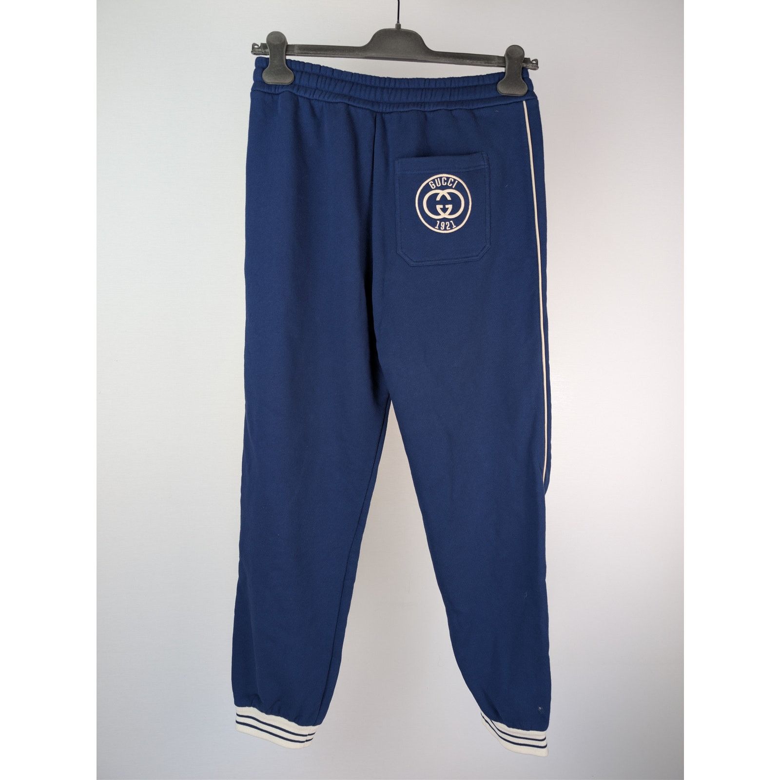 Gucci o1rshd1 Heavy Felted Cotton Jersey Trackpants Inchiostro/Mix Size US 30 / EU 46 - 11 Thumbnail