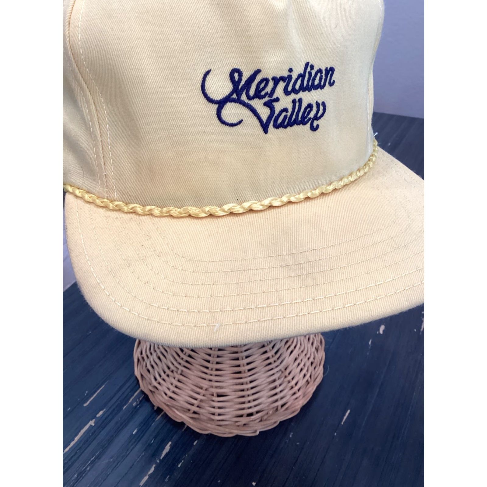 New Era Vintage Valley CC Golf New Era Wht Tag Cap Derby Cap Rope Country Club Golfing Size ONE SIZE - 3 Thumbnail