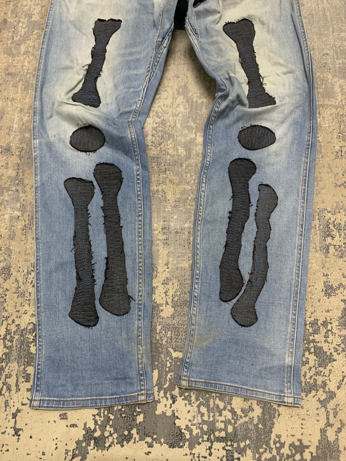 Gramicci Gramicci Skull Patchwork Pant Custom Kapital Skull Style Size US 33 - 3 Thumbnail