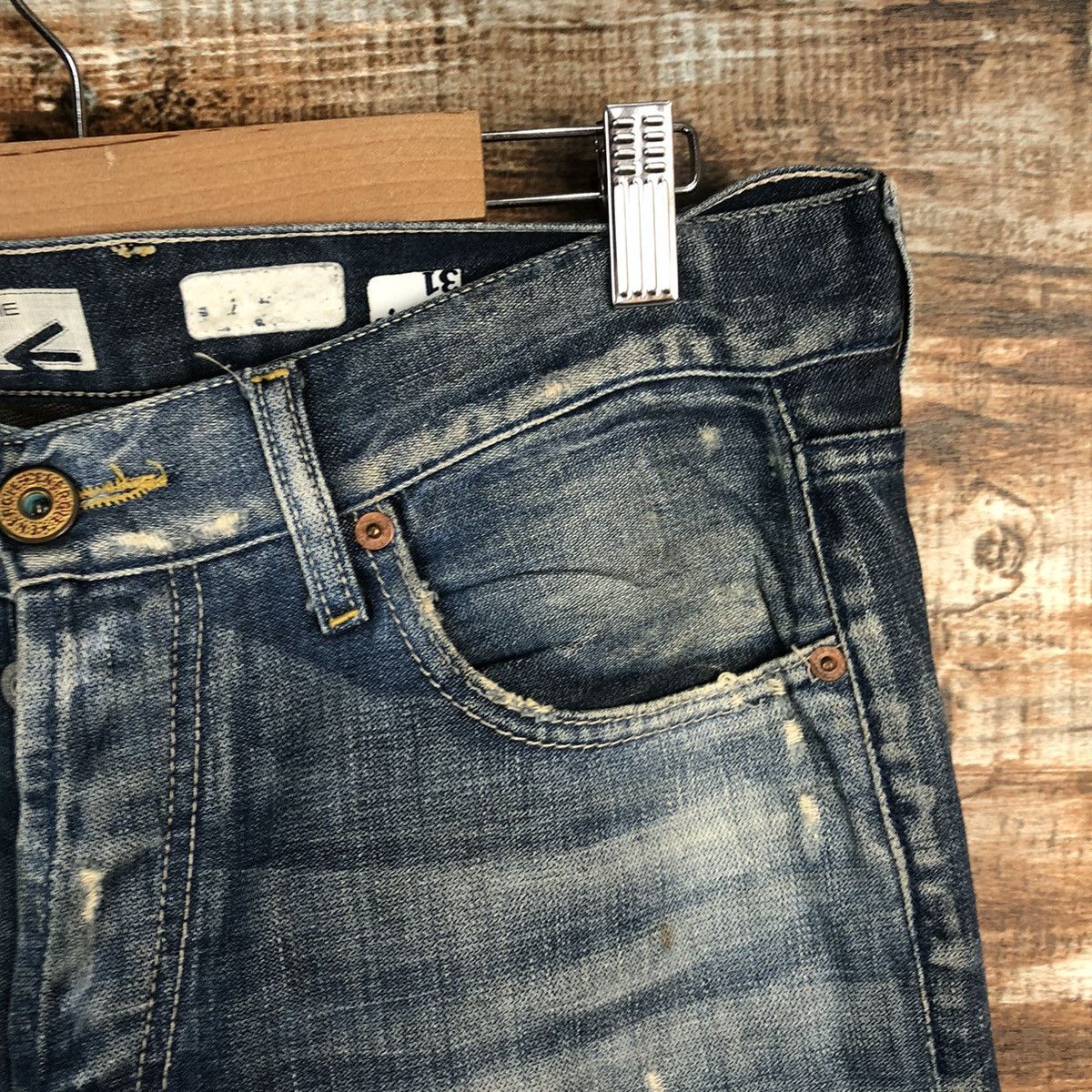 Energie DLL Energie faded Blue ripped Denim Pants #C123 Size US 31 - 8 Thumbnail