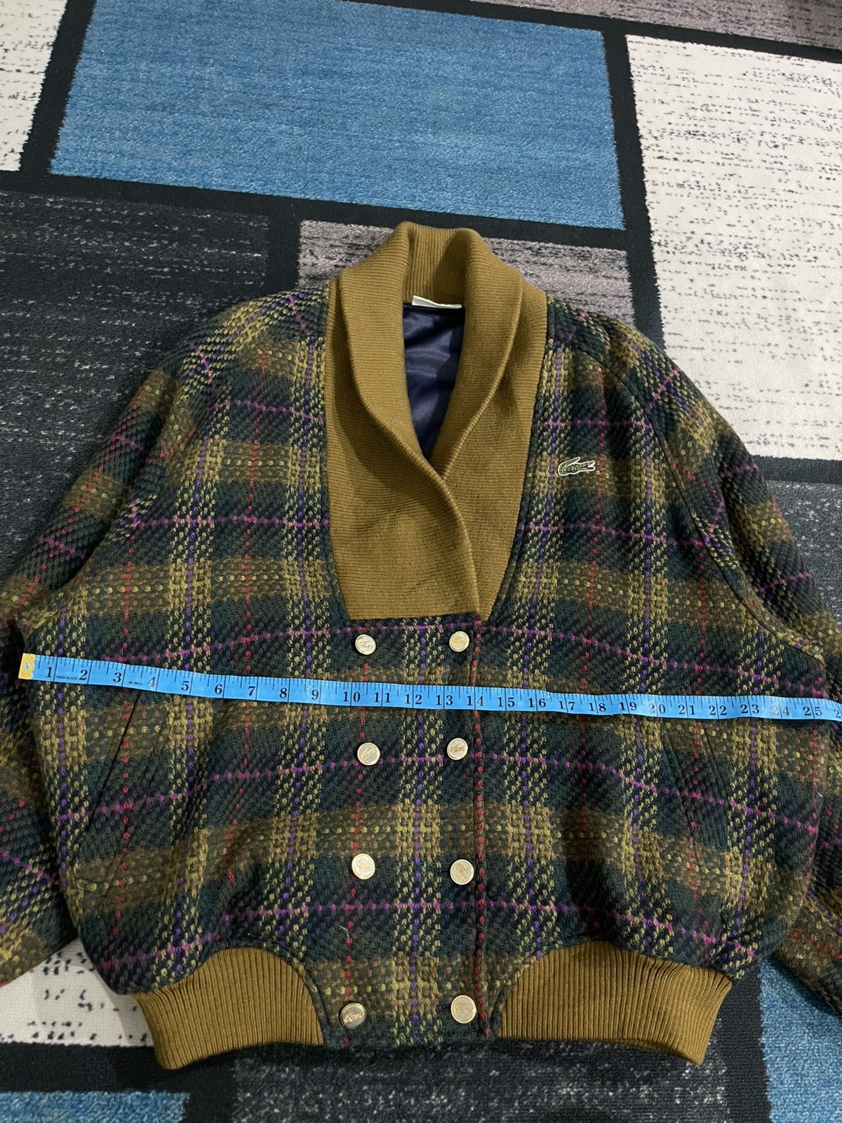 Lacoste Vintage 90s Lacoste Wool Jacket Size US XL / EU 56 / 4 - 18 Thumbnail