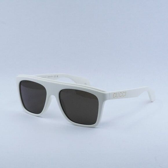 Gucci New Gucci GG1570S 003 Sunglasses - Matte White Frame Size ONE SIZE - 1 Thumbnail