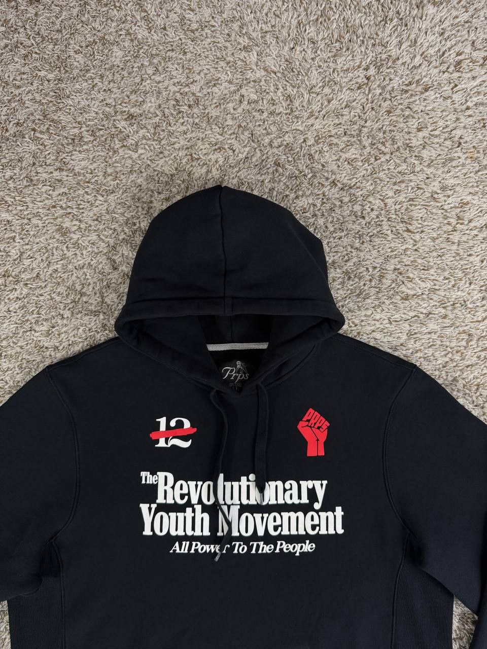 Prps PRPS Revolutionary Youth Movement Hoodie Black Size US XL / EU 56 / 4 - 2 Thumbnail