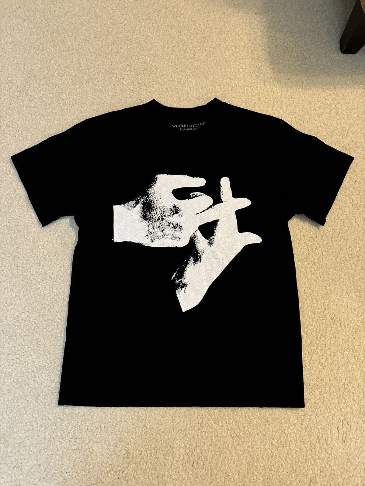 Playboi Carti Playboi Carti Whole Lotta Red Merch Hands Graphic Tee Black Size US S / EU 44-46 / 1 - 1 Thumbnail