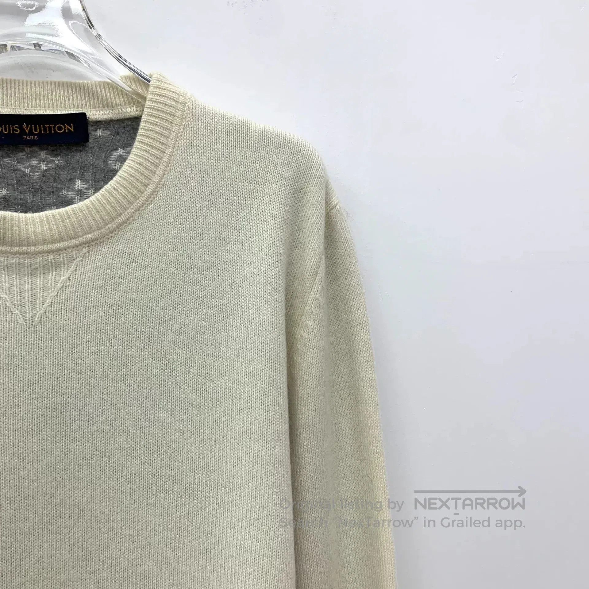 Louis Vuitton Louis Vuitton Beige Logo Crew Neck Sweater. Size US S / EU 44-46 / 1 - 3 Thumbnail