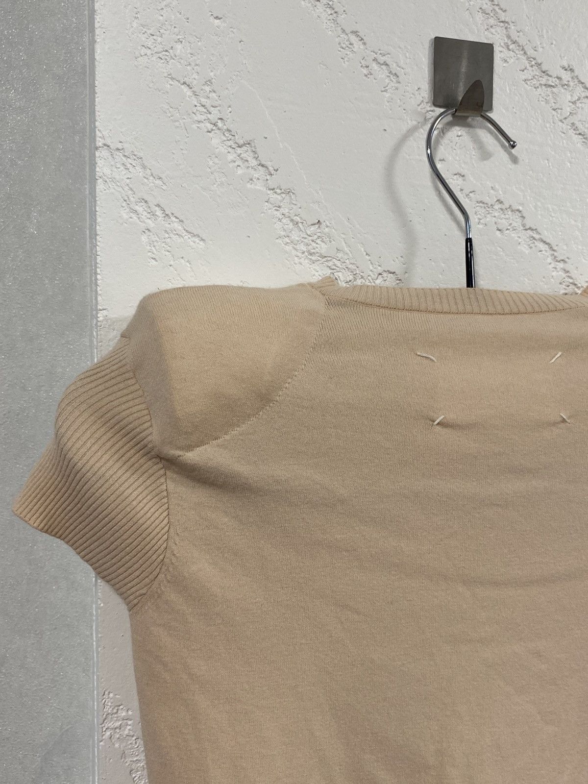 Maison Margiela Maison Margiela 2007 Short Sleeve Knitted Top Shoulder Pads Size S / US 4 / IT 40 - 10 Thumbnail