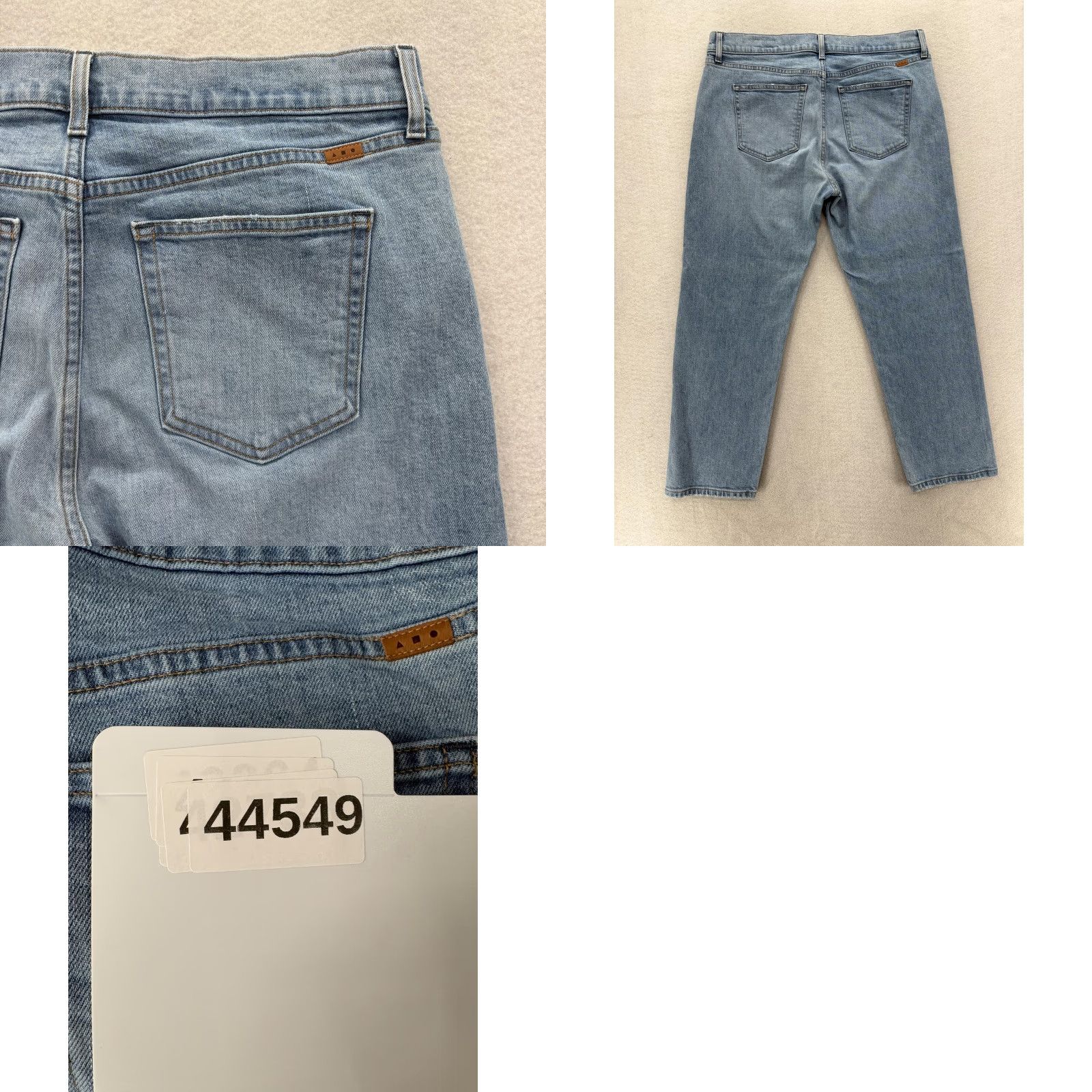 AYR AYR The Stance Jeans Womens 32 Blue Light Wash Straight Leg Stretch Denim USA Size 24" / US 00 / IT 34 - 9 Thumbnail