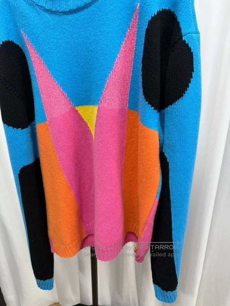 Walter Van Beirendonck Colorful Patterned Oversized Sweater. Size US M / EU 48-50 / 2 - 2 Thumbnail
