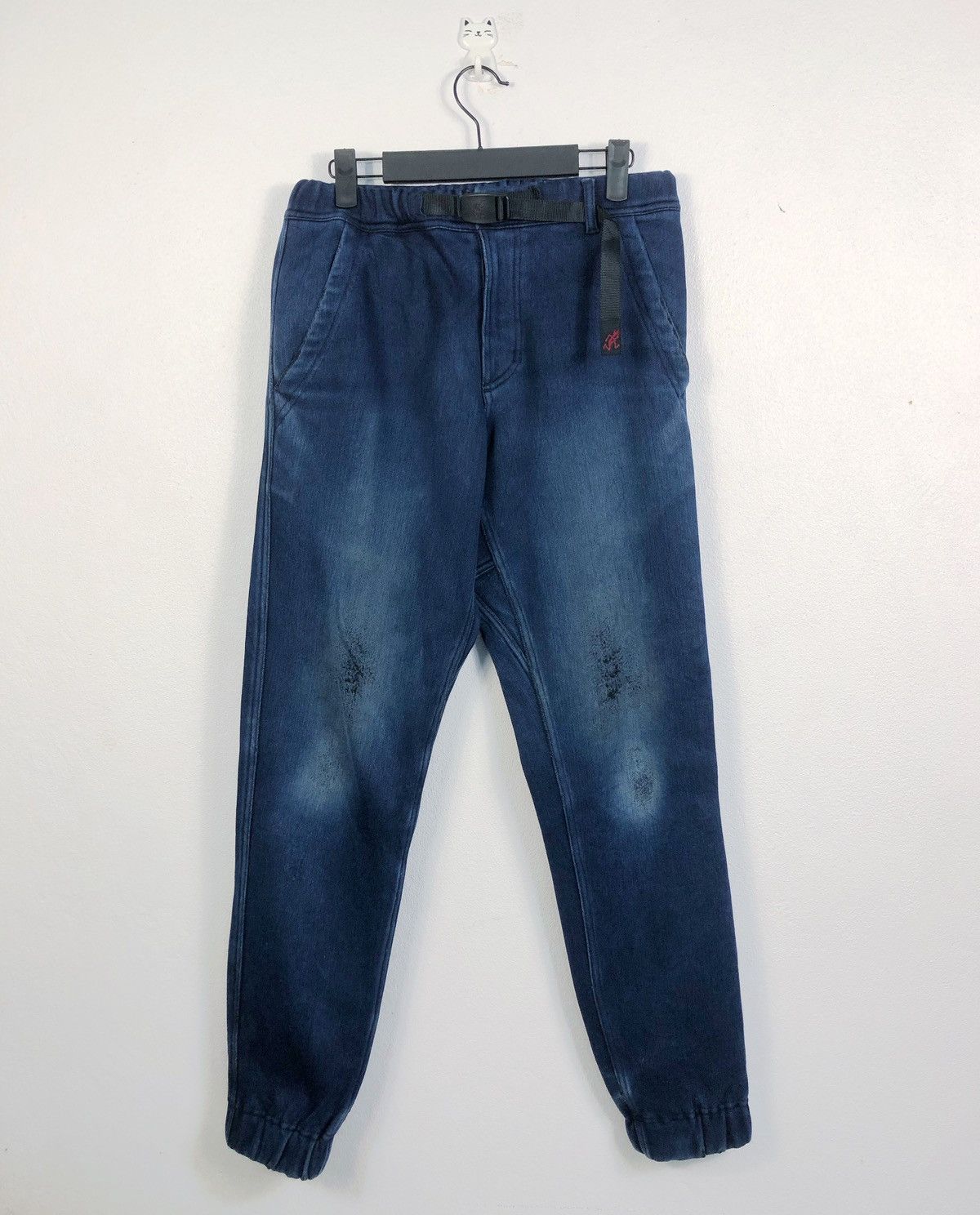 Gramicci Rare Gramicci USA Belted Denim Sweatpants Size US 27 - 1 Thumbnail