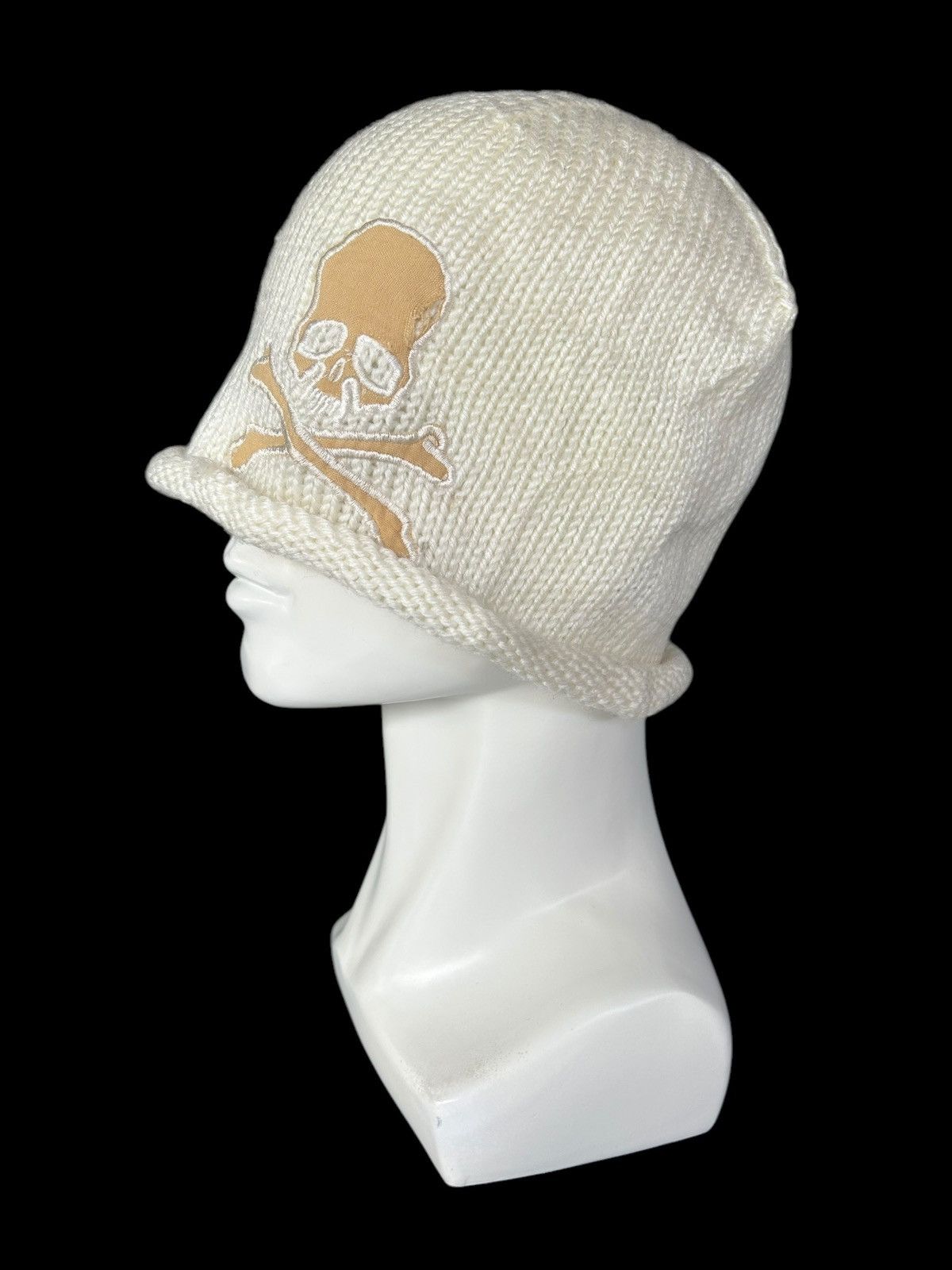 Japanese Brand × Kapital × Vintage Michael Klein Skull Knitted Big Beanie Hats Rare ☠️☠️ Size ONE SIZE - 4 Thumbnail