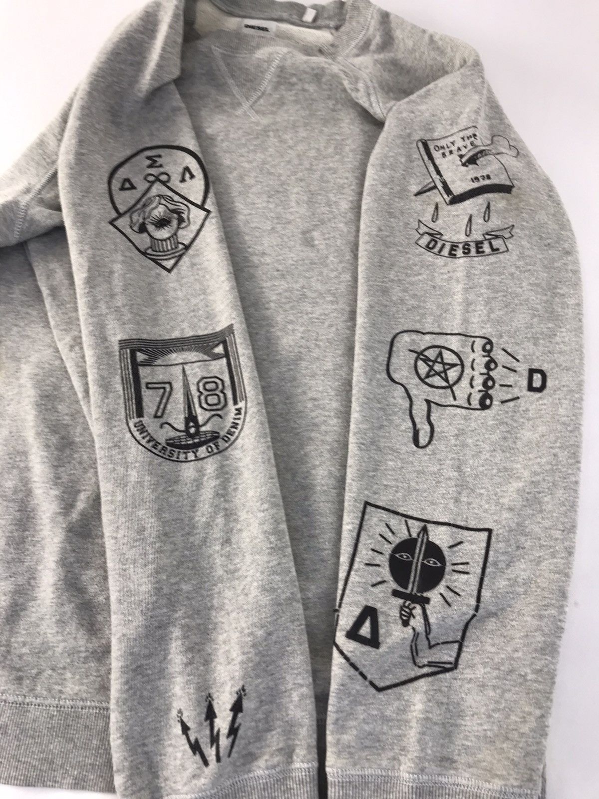 Diesel Diesel University Of Denim Sweatshirt Various Logo Side Tape Size US L / EU 52-54 / 3 - 4 Thumbnail