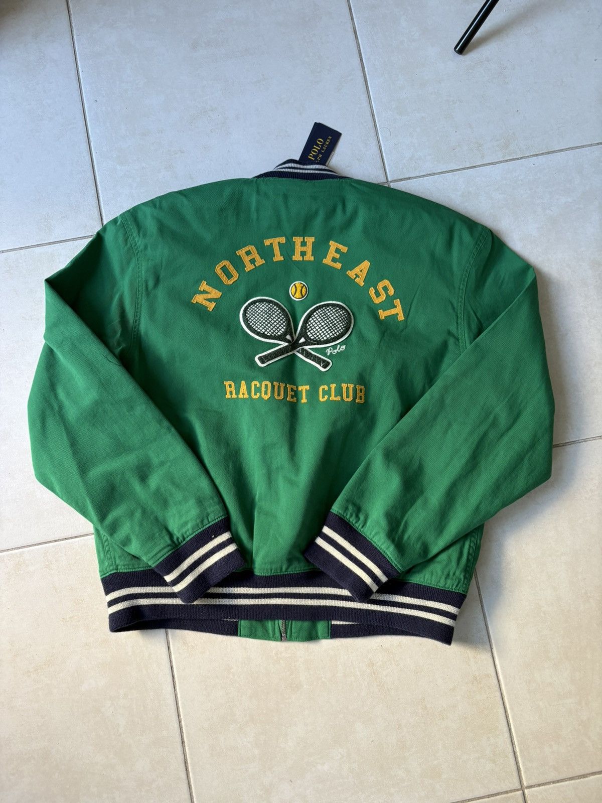 Ralph Lauren Green Varsity Jacket Ralph Lauren Tennis Club Men’s Size L Size US L / EU 52-54 / 3 - 1 Thumbnail