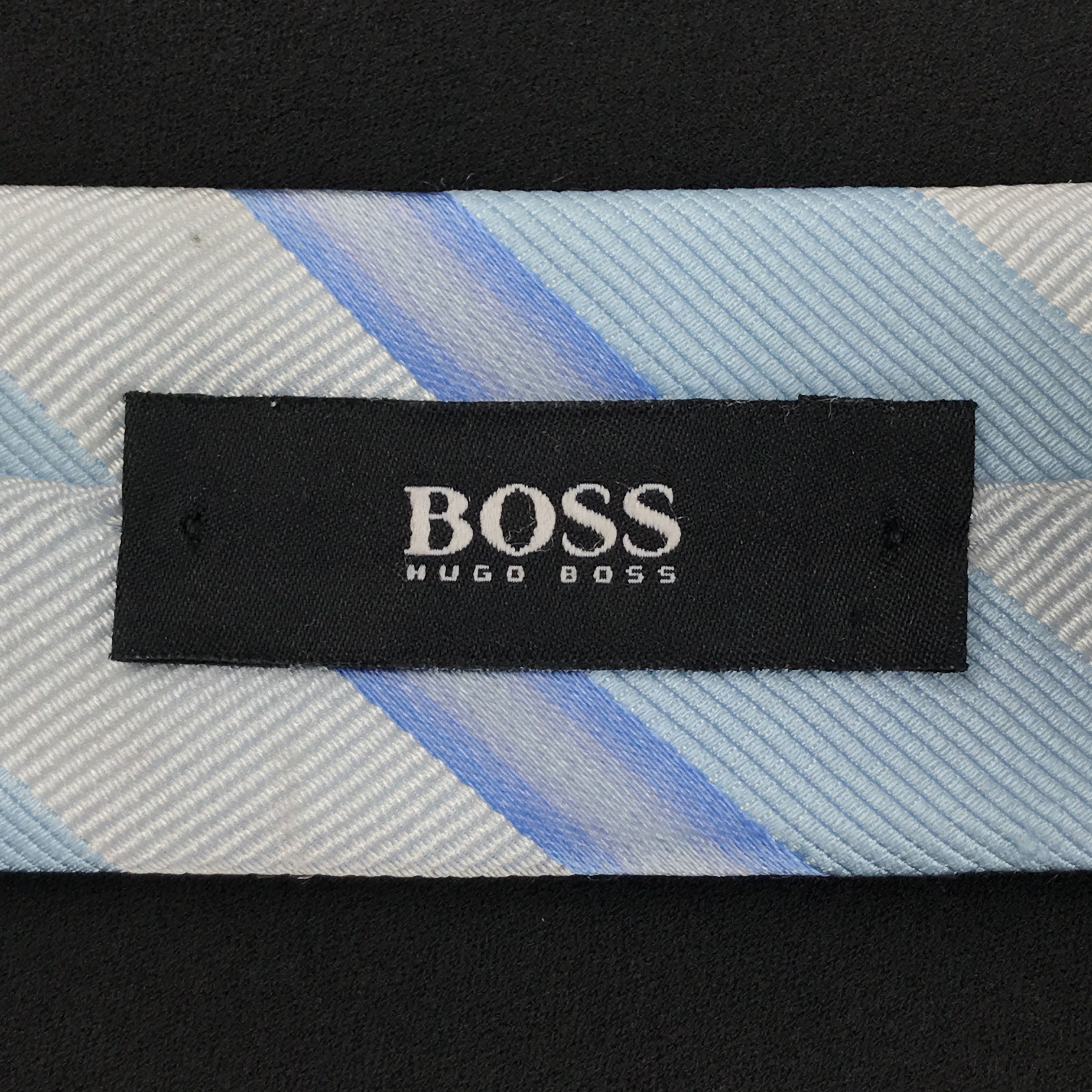 Hugo Boss × Vintage Vintage Hugo Boss Silk Necktie Size ONE SIZE - 8 Thumbnail