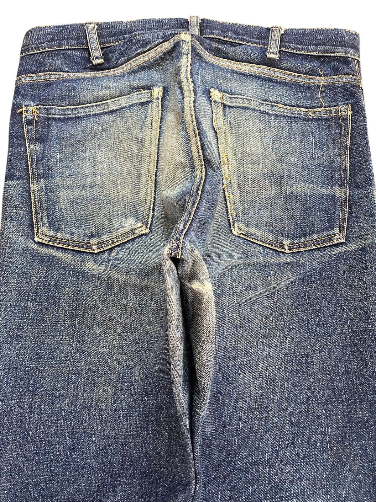 Japanese Brand Tenoras Japan Selvedge Denim Vintage Blue Straight Slim Leg Size US 30 / EU 46 - 4 Thumbnail