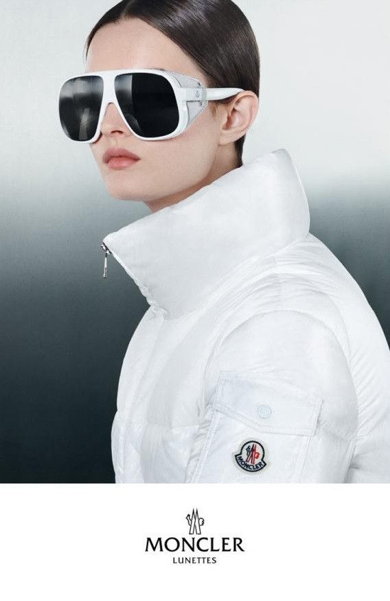 Moncler Moncler Diffractor Sunglasses - White / Smoke Mirror Size ONE SIZE - 19 Thumbnail