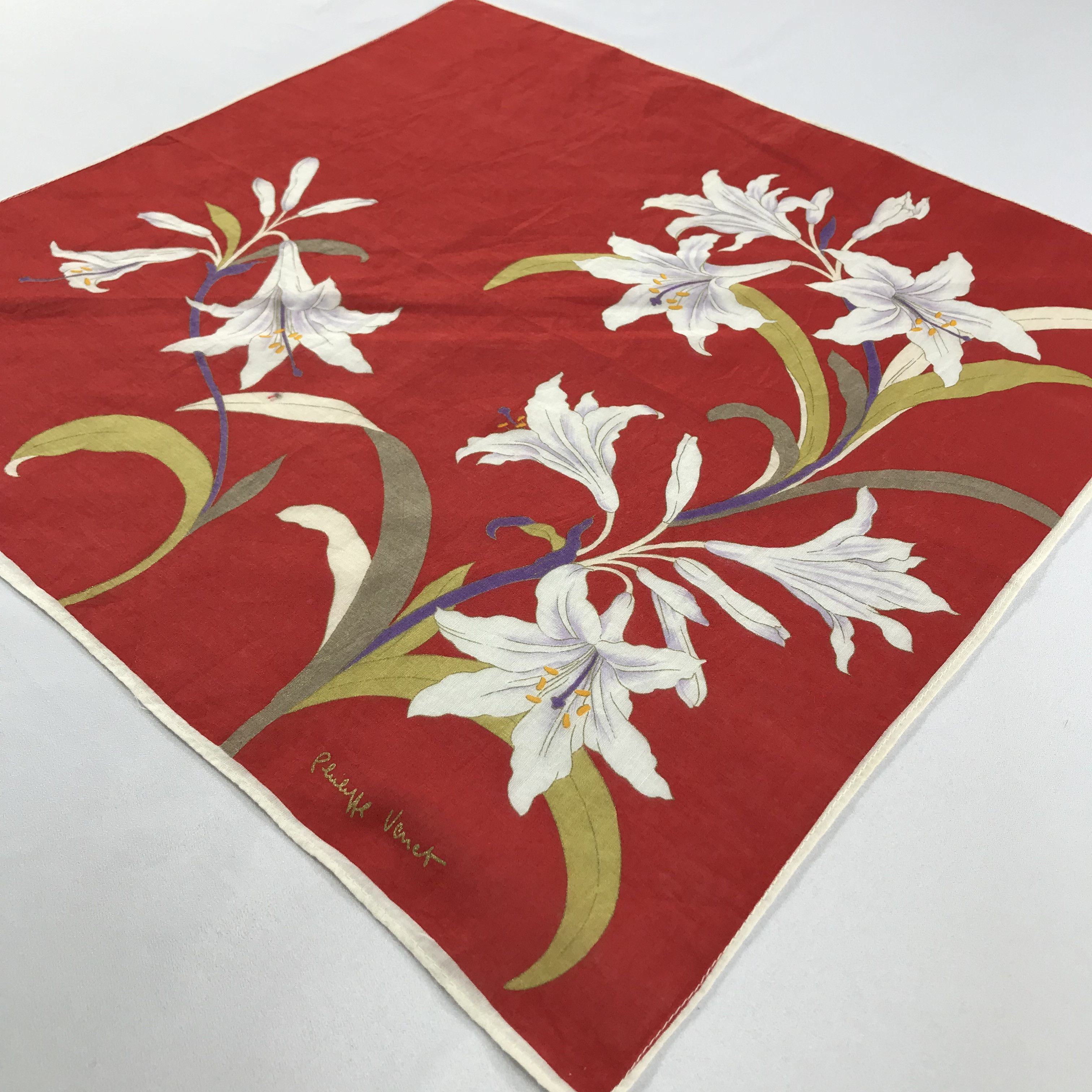 Vintage Philippe Venet Bandana / Handkerchief / Neckerchief - S1984 Size ONE SIZE - 2 Thumbnail