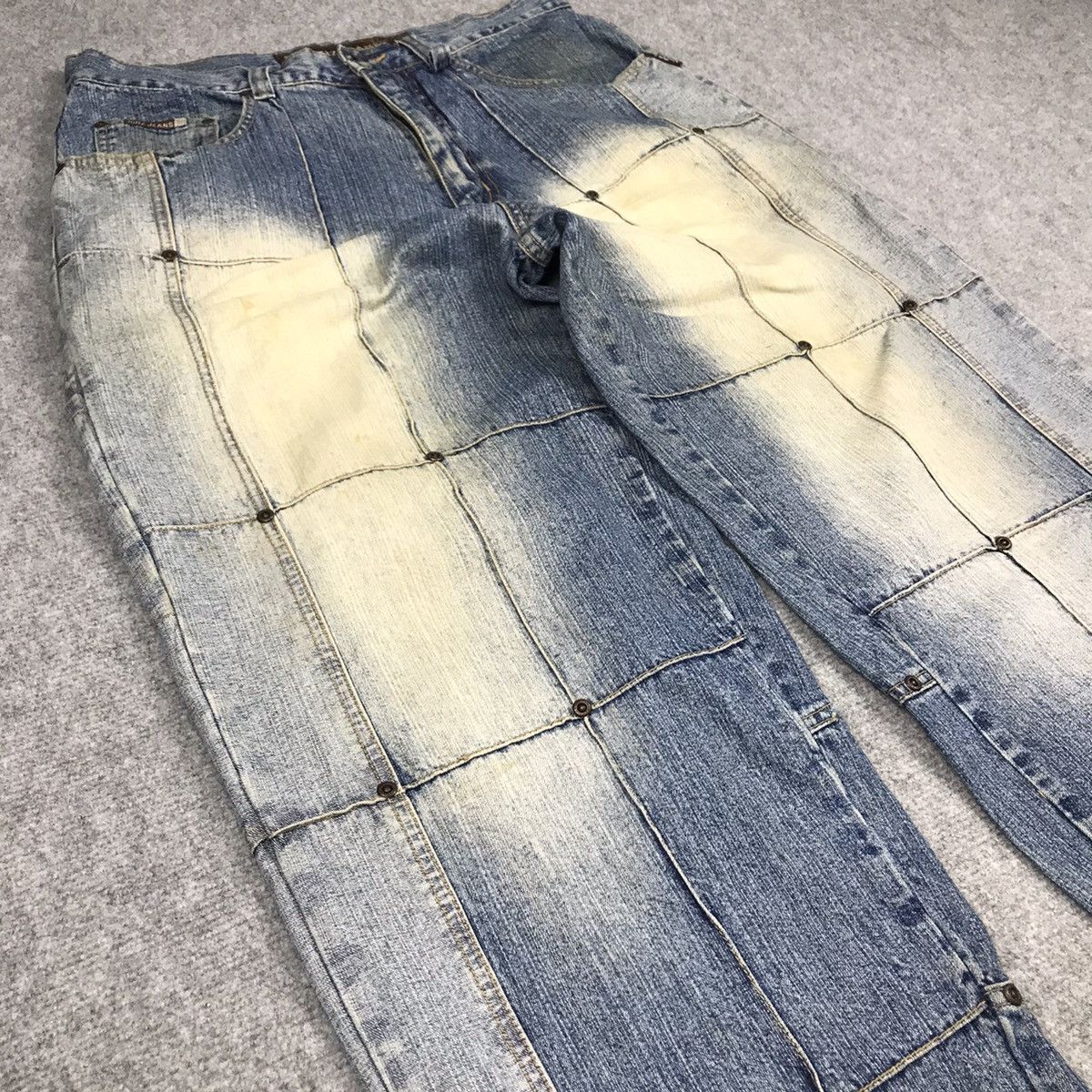 Japanese Brand BAGGY🔥NOIZ JEANS DENIM FADED JAPANESE STYLE PANTS Size US 32 / EU 48 - 5 Thumbnail