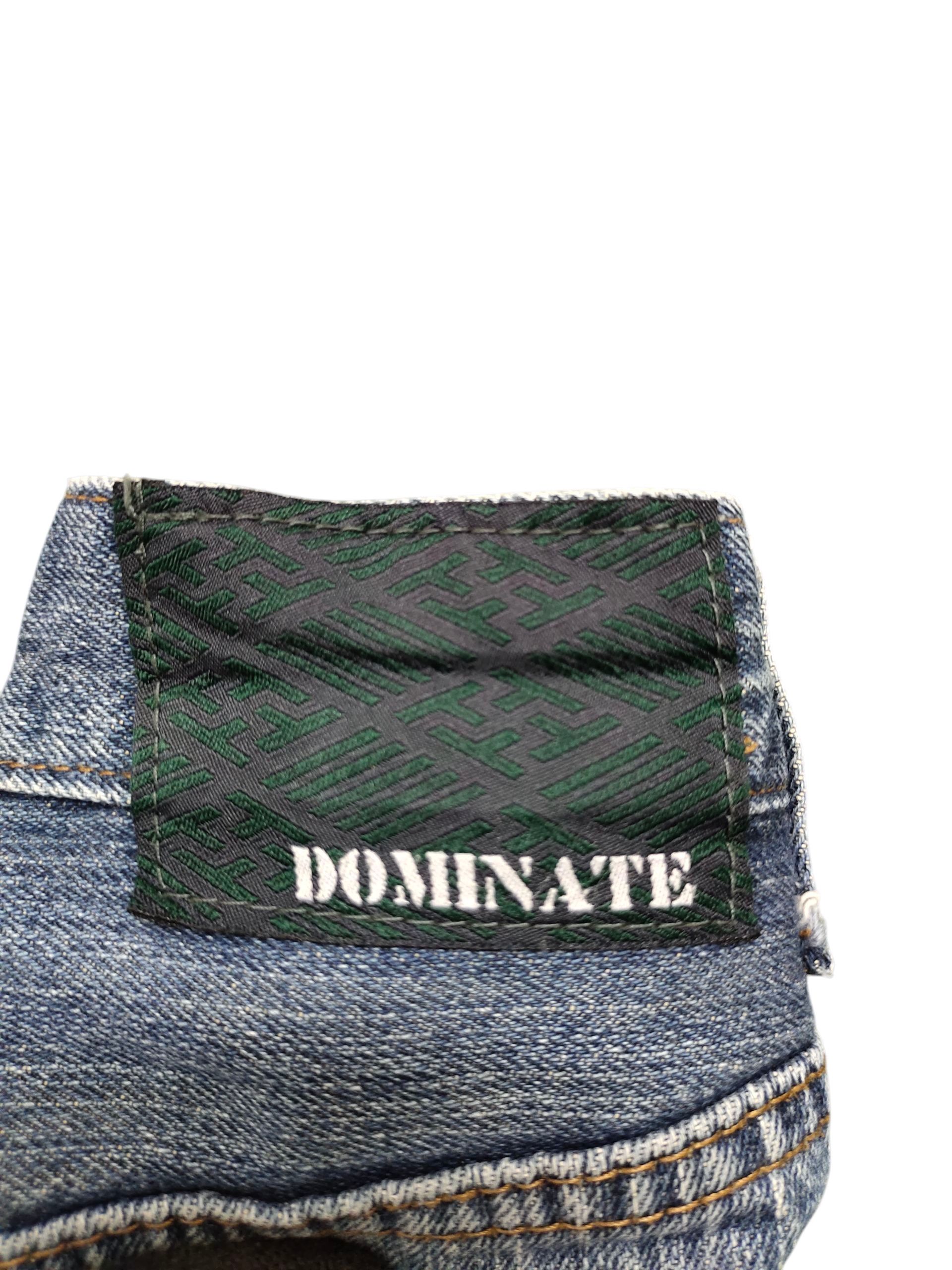 Karakuri Tamashii Japanese Brand Dominate Sukajan Koi Embroidered Denim Jeans Size US 31 - 10 Thumbnail
