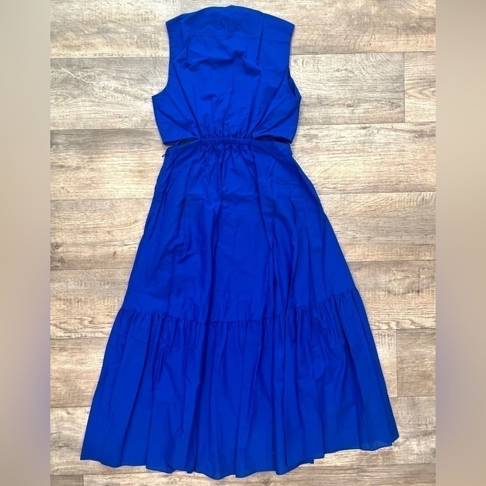 Mango MANGO Blue Sleeveless V-Neck Maxi Dress NWT Size M / US 6-8 / IT 42-44 - 25 Thumbnail