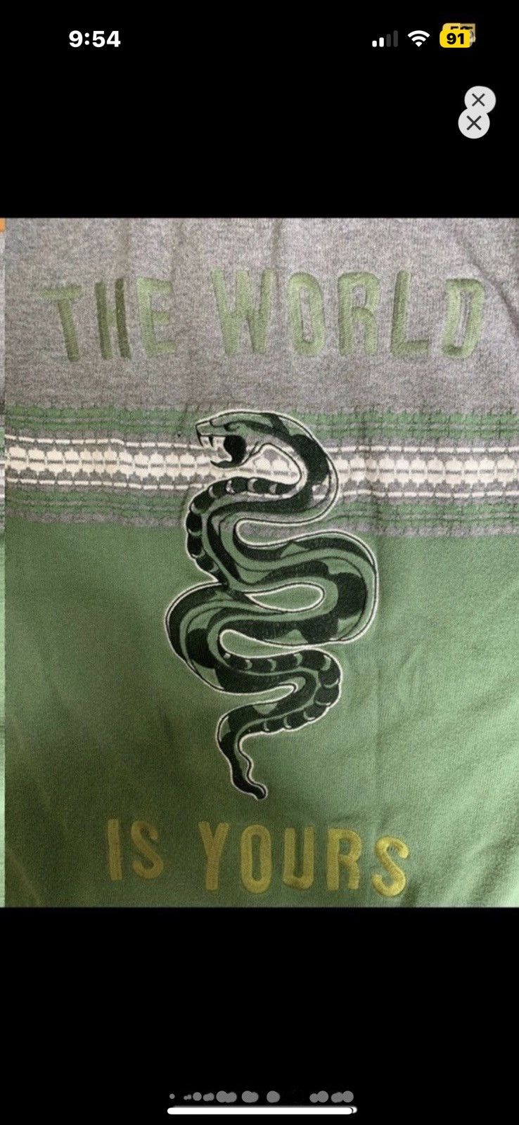 Vintage ***FINAL DROP***RARE FIRETRAP “WORLD IS YOURS” ZIP KNIT M Size US M / EU 48-50 / 2 - 11 Thumbnail
