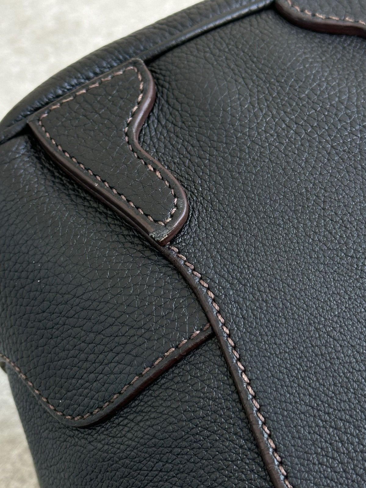 Prada Prada Vitello Daino Logo Bowler Black HandBag Unisex Luxury Size ONE SIZE - 15 Thumbnail