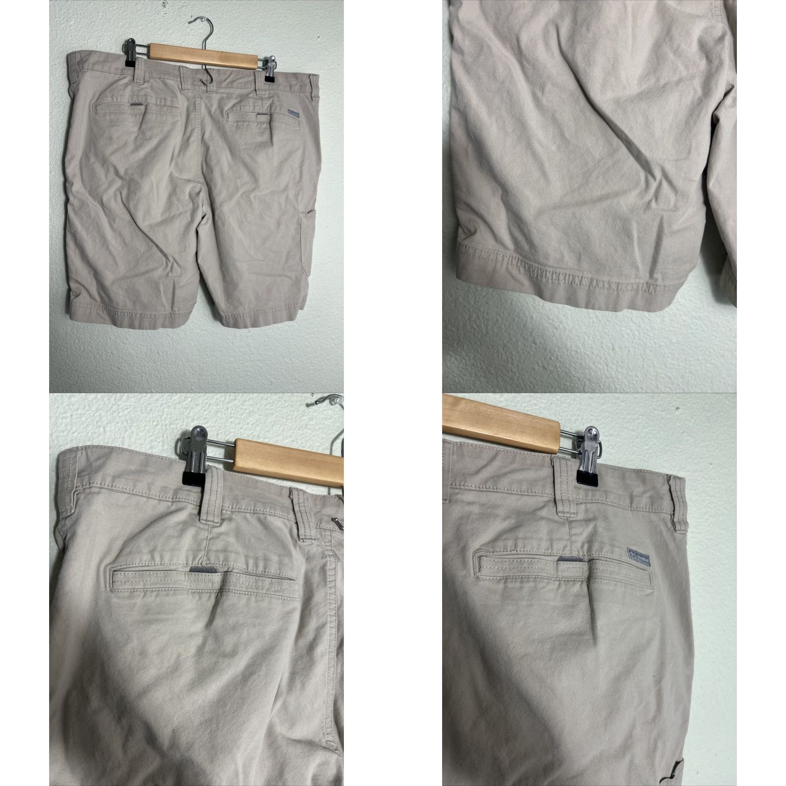 Vintage Columbia Men Shorts Cargo 40x10 Beige Relaxed Fit Pockets Outdoor Hiking Shorts Size US 40 / EU 56 - 8 Thumbnail