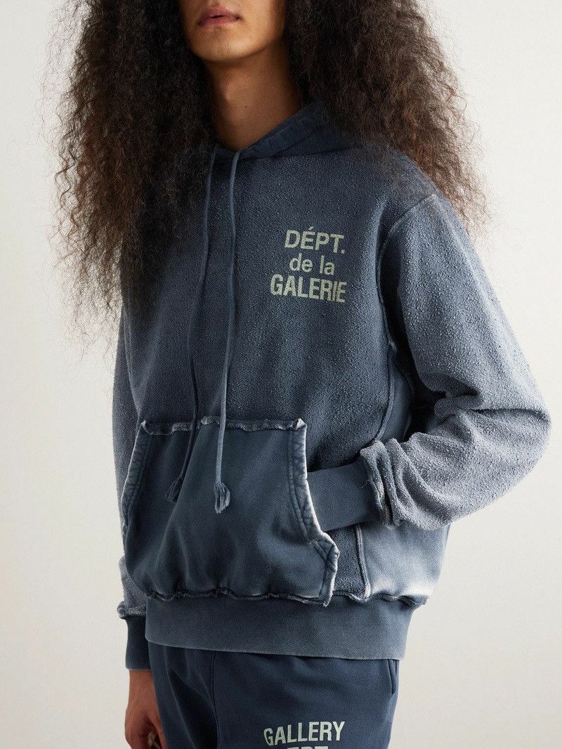 Gallery Dept. Gallery Dept. Reversible French Logo Hoodie Faded Navy Blue Size US L / EU 52-54 / 3 - 6 Thumbnail