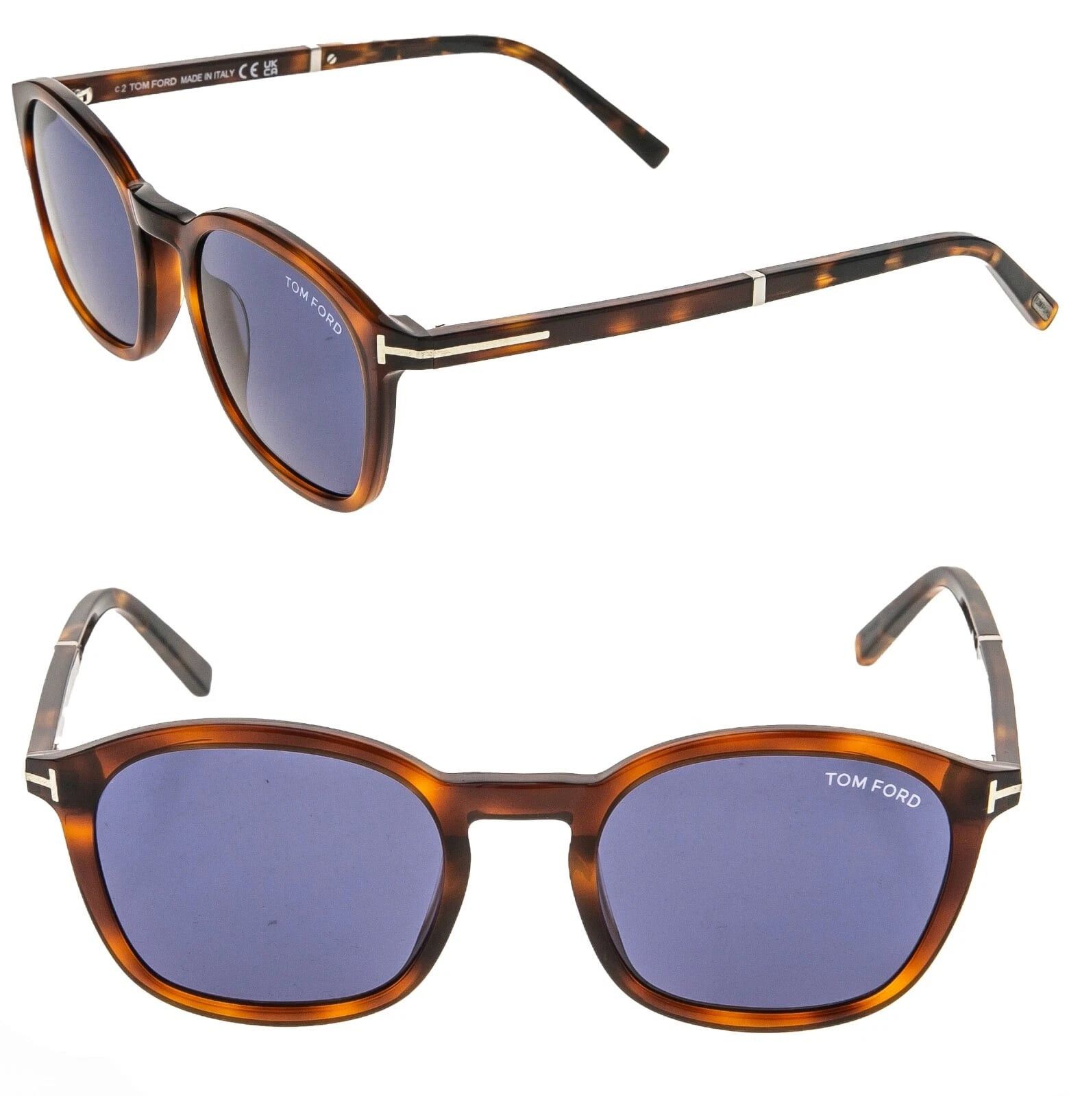 Tom Ford TOM FORD JAYSON TF1020 53V Brown Blue Unisex Sunglasses 1020 Size ONE SIZE - 1 Thumbnail