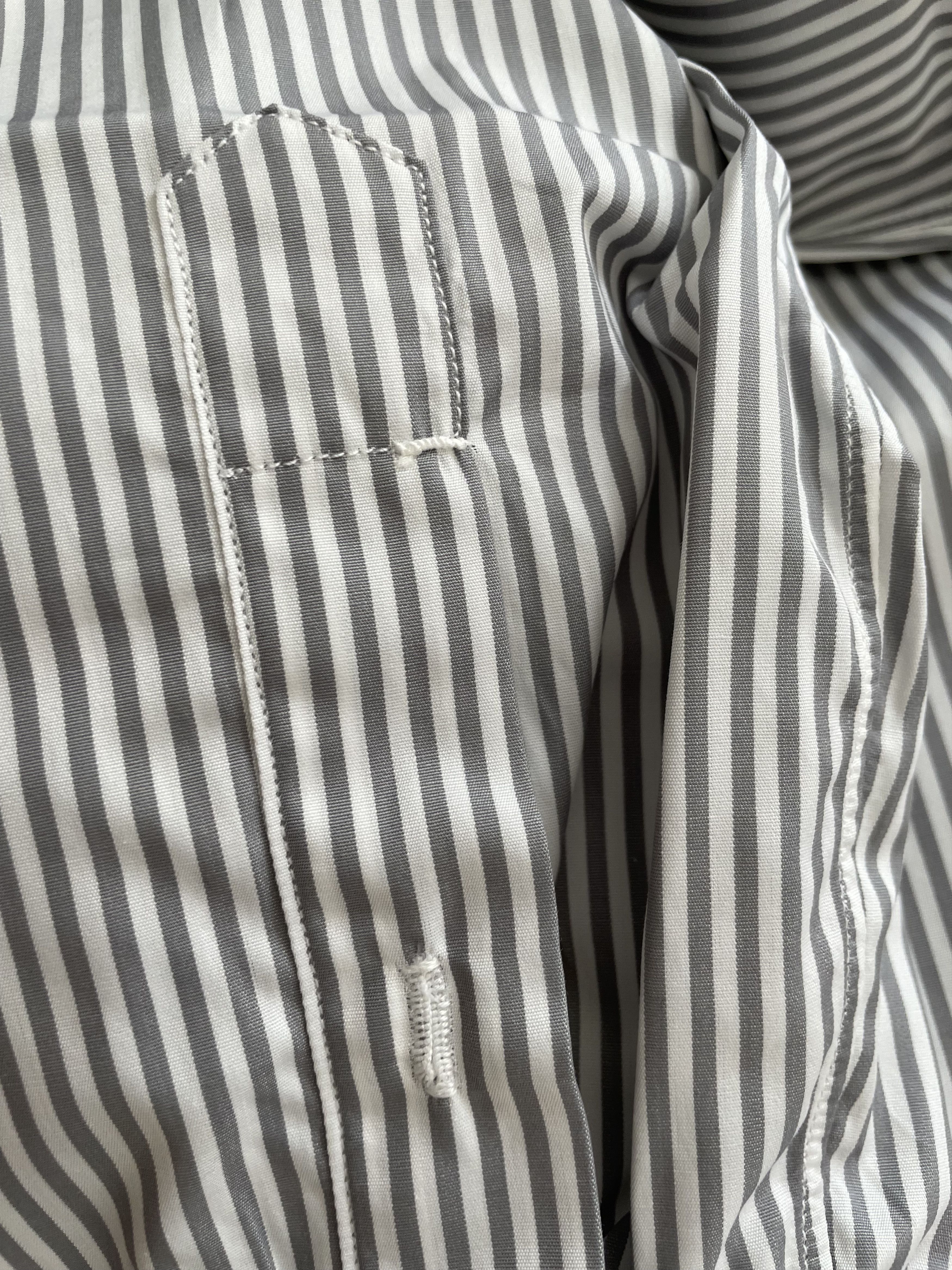 Other NWT Cavour Sartoria handmade grey striped shirt, size 15.5 Size US S / EU 44-46 / 1 - 6 Thumbnail