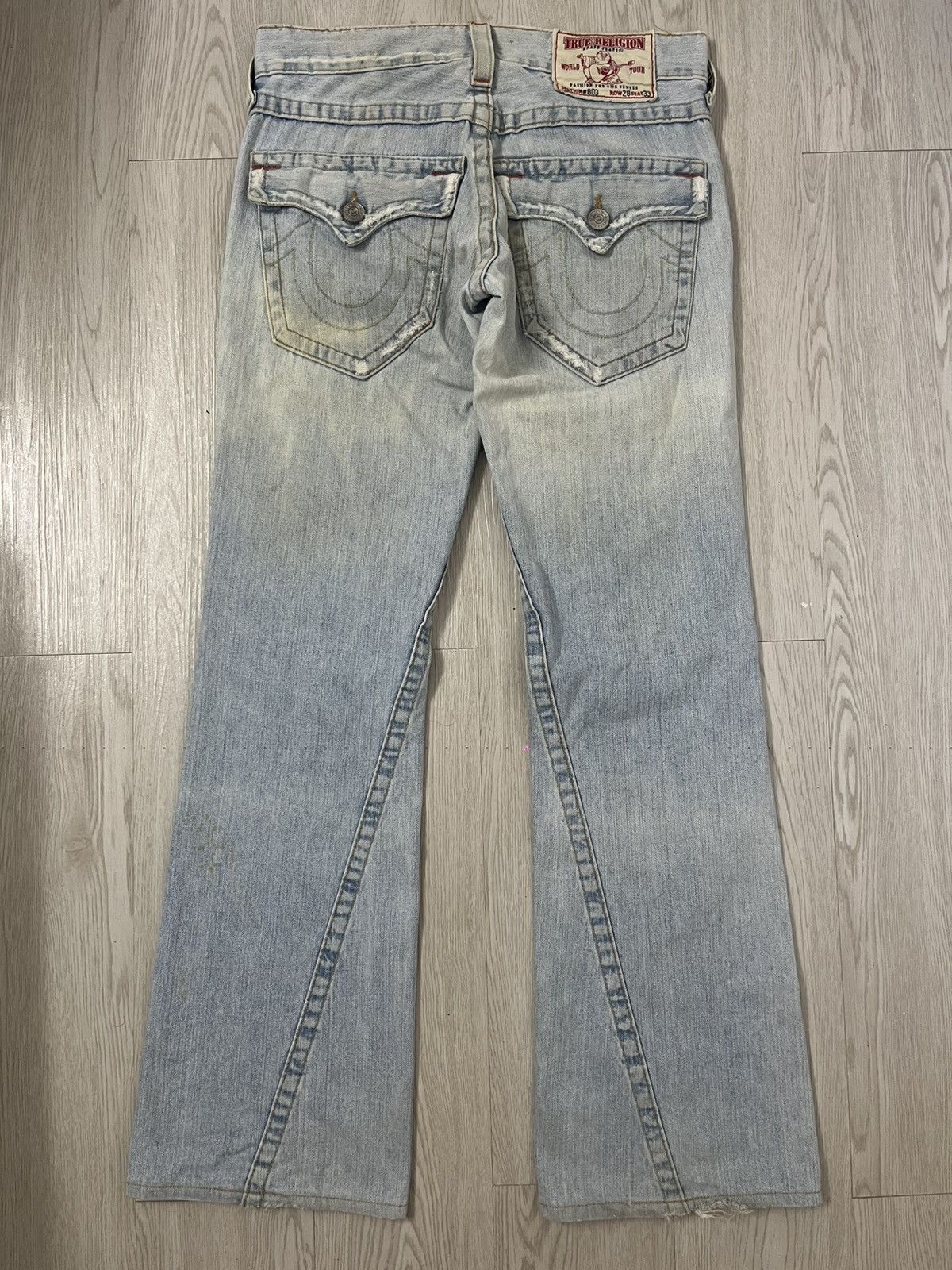 True Religion Vintage True Religion Stone & Tint Flared Jeans Size US 32 / EU 48 - 1 Thumbnail