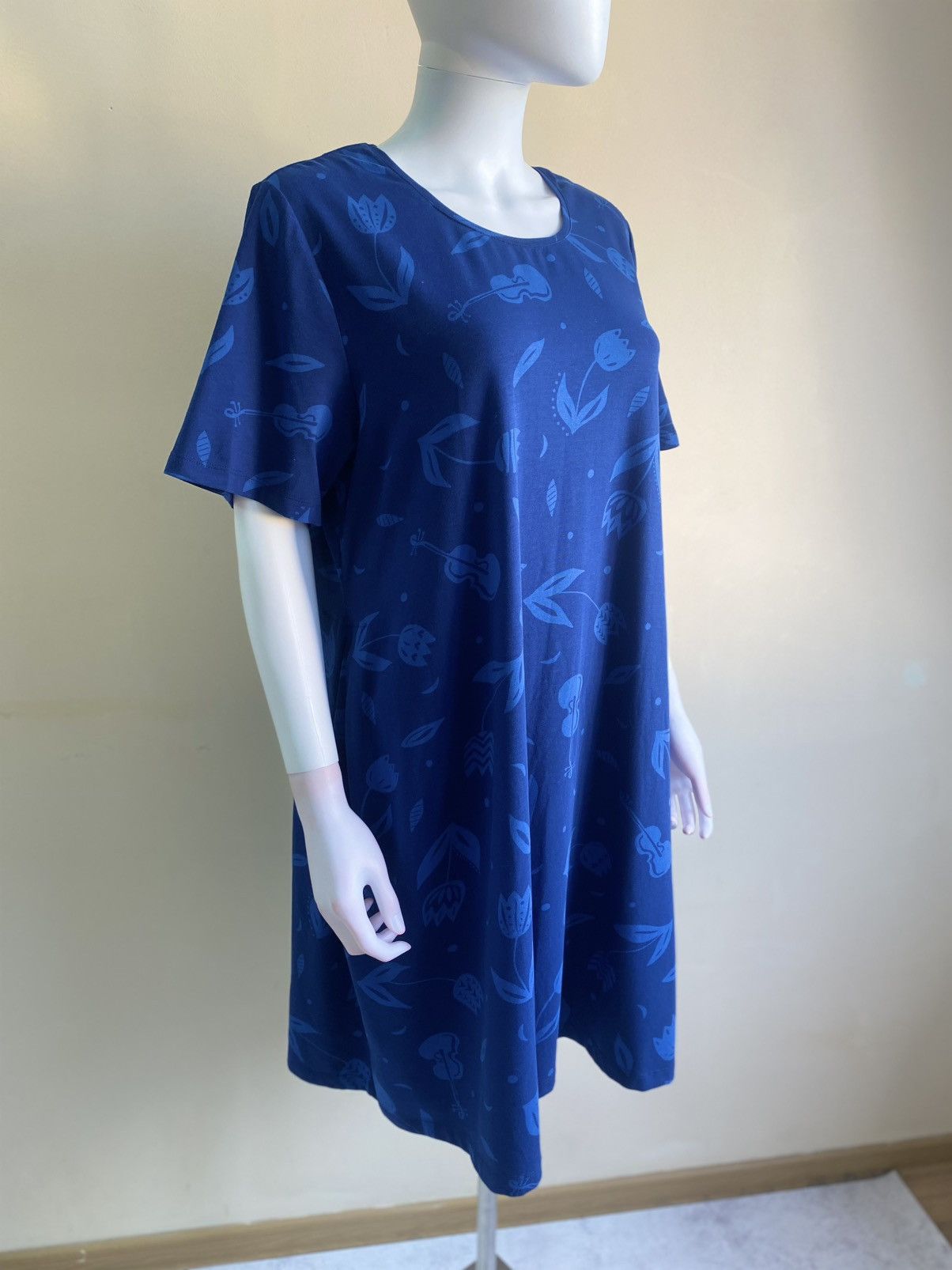 Gudrun Sjoden Gudrun Sjoden Womens Blue Knee Length Dress Size XL Size XL / US 12-14 / IT 48-50 - 4 Thumbnail