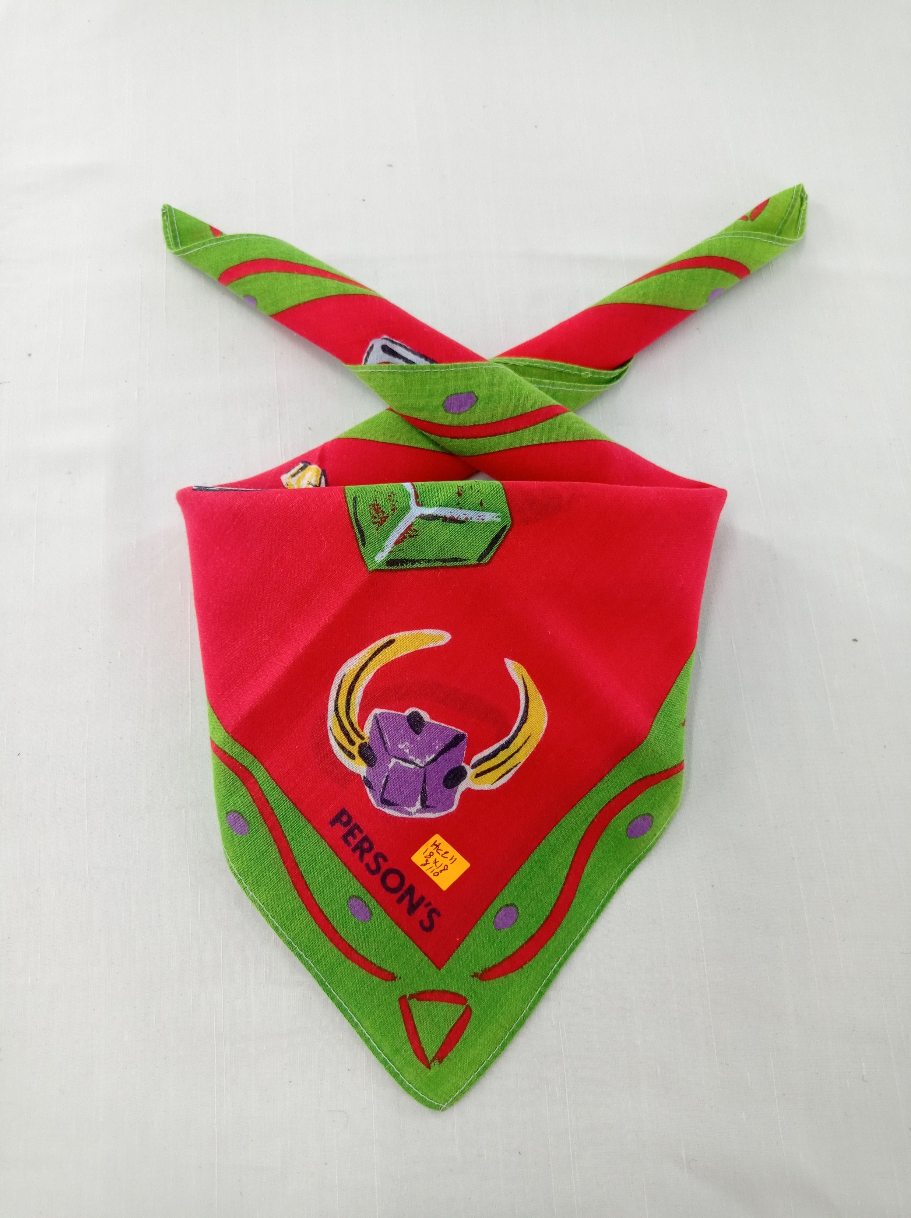 PERSON'S × Vintage Vintage Person Pop Art Handkerchief / Neckwear / Bandana Size ONE SIZE - 2 Thumbnail